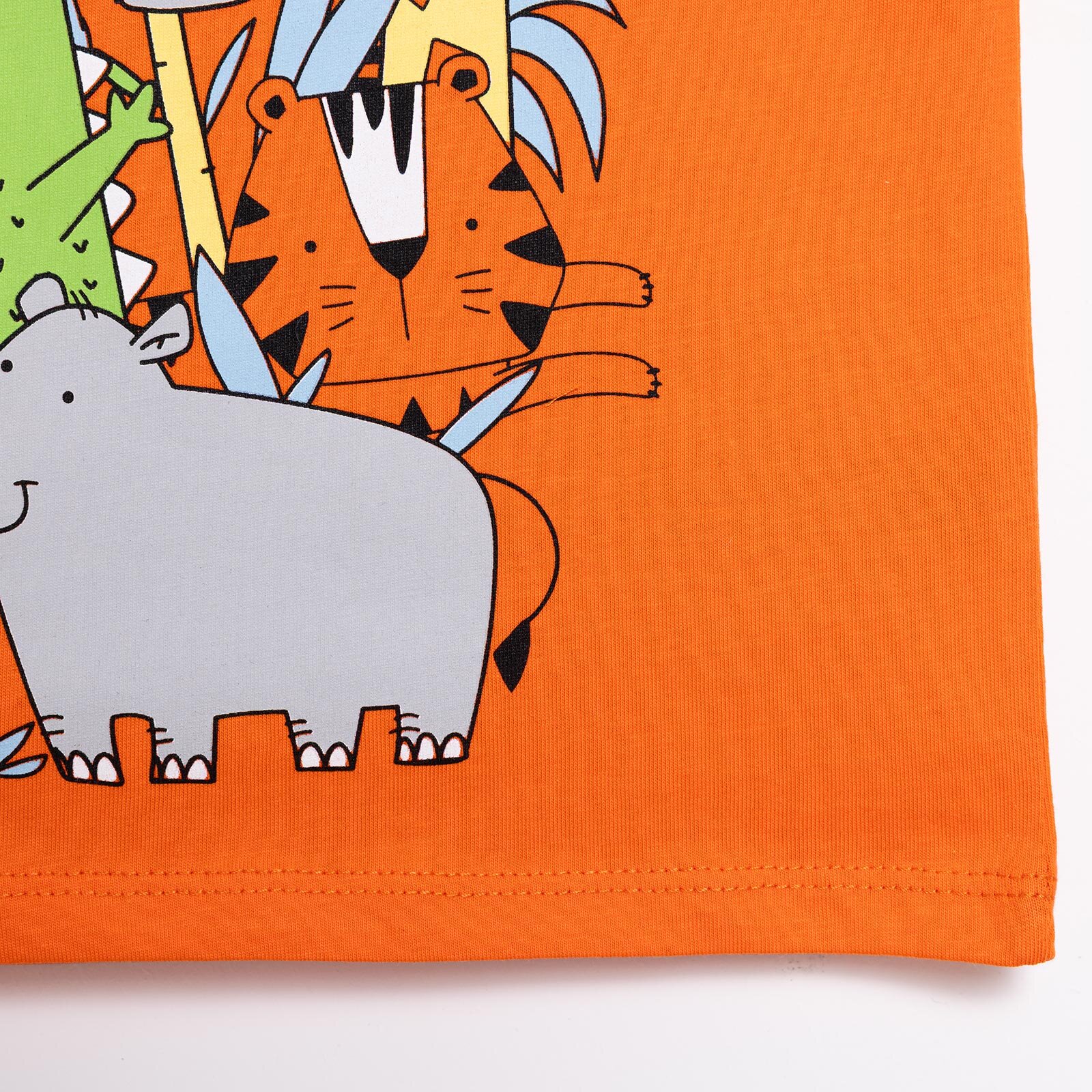 Basic Erkek Hayvan Baskılı Atlet Tshirt Erkek Bebek