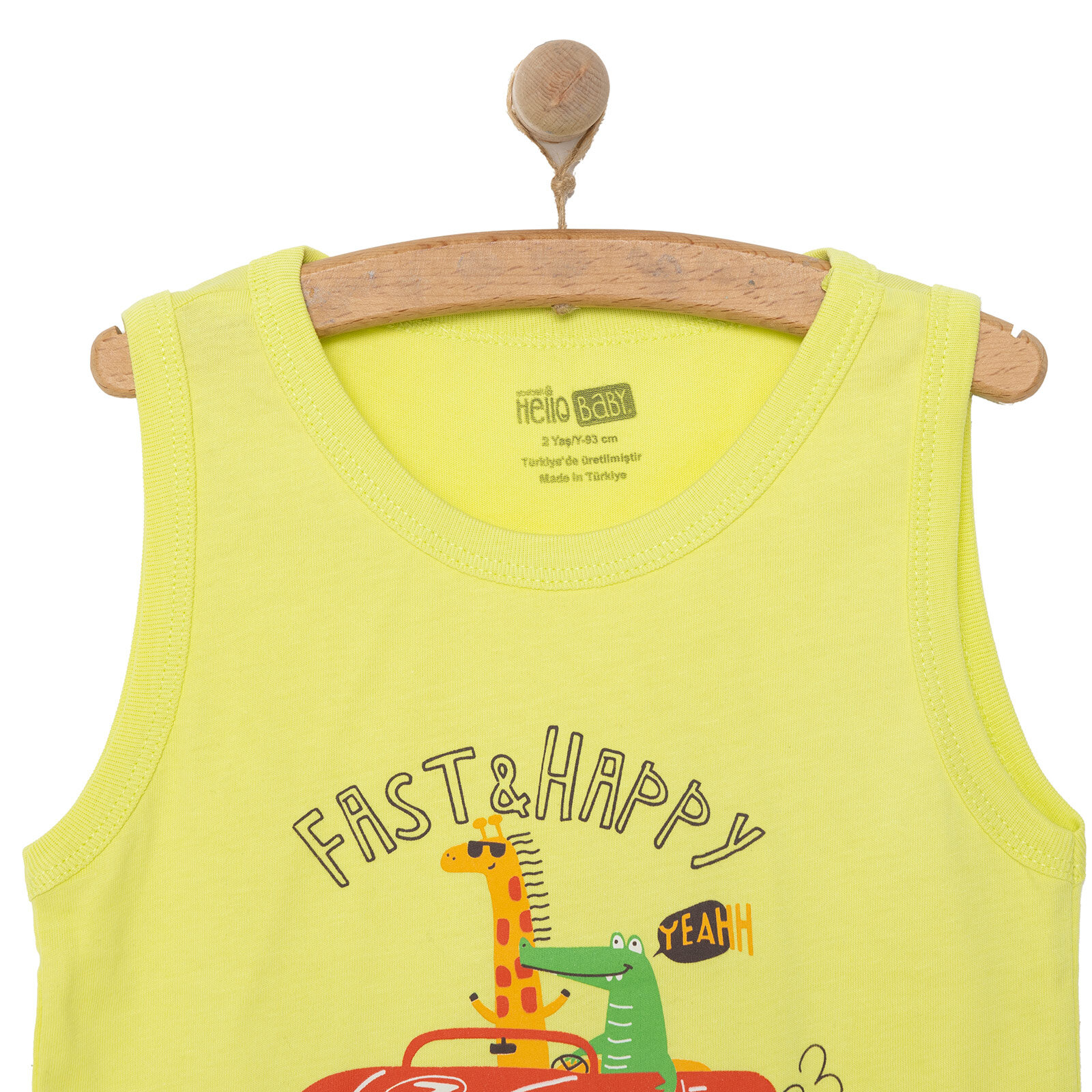 Basic Erkek Hayvan ve Araba Baskılı Atlet Tshirt Erkek Bebek Basic Erkek Hayvan ve Araba Baskılı Atlet Tshirt Erkek Bebek