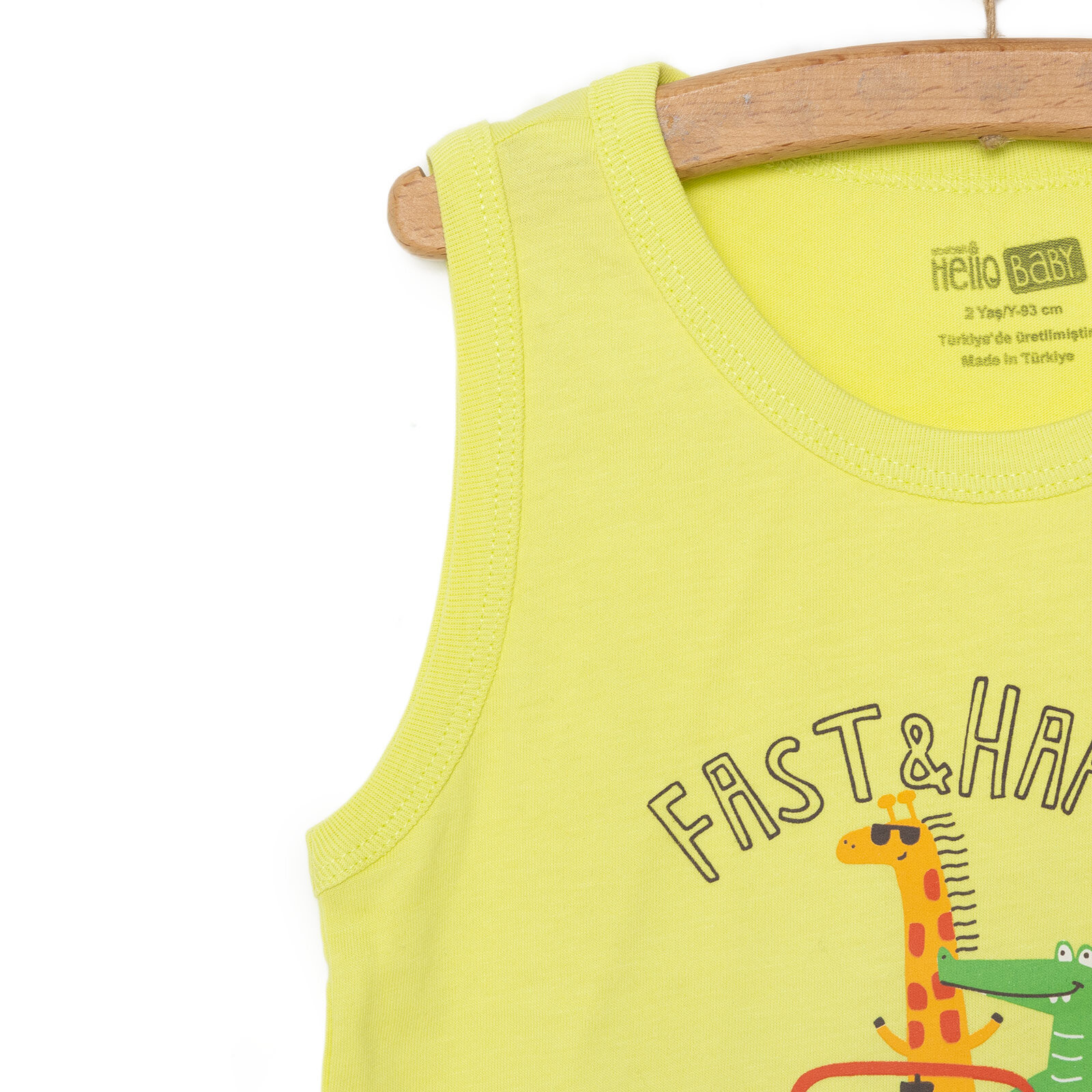 Basic Erkek Hayvan ve Araba Baskılı Atlet Tshirt Erkek Bebek Basic Erkek Hayvan ve Araba Baskılı Atlet Tshirt Erkek Bebek