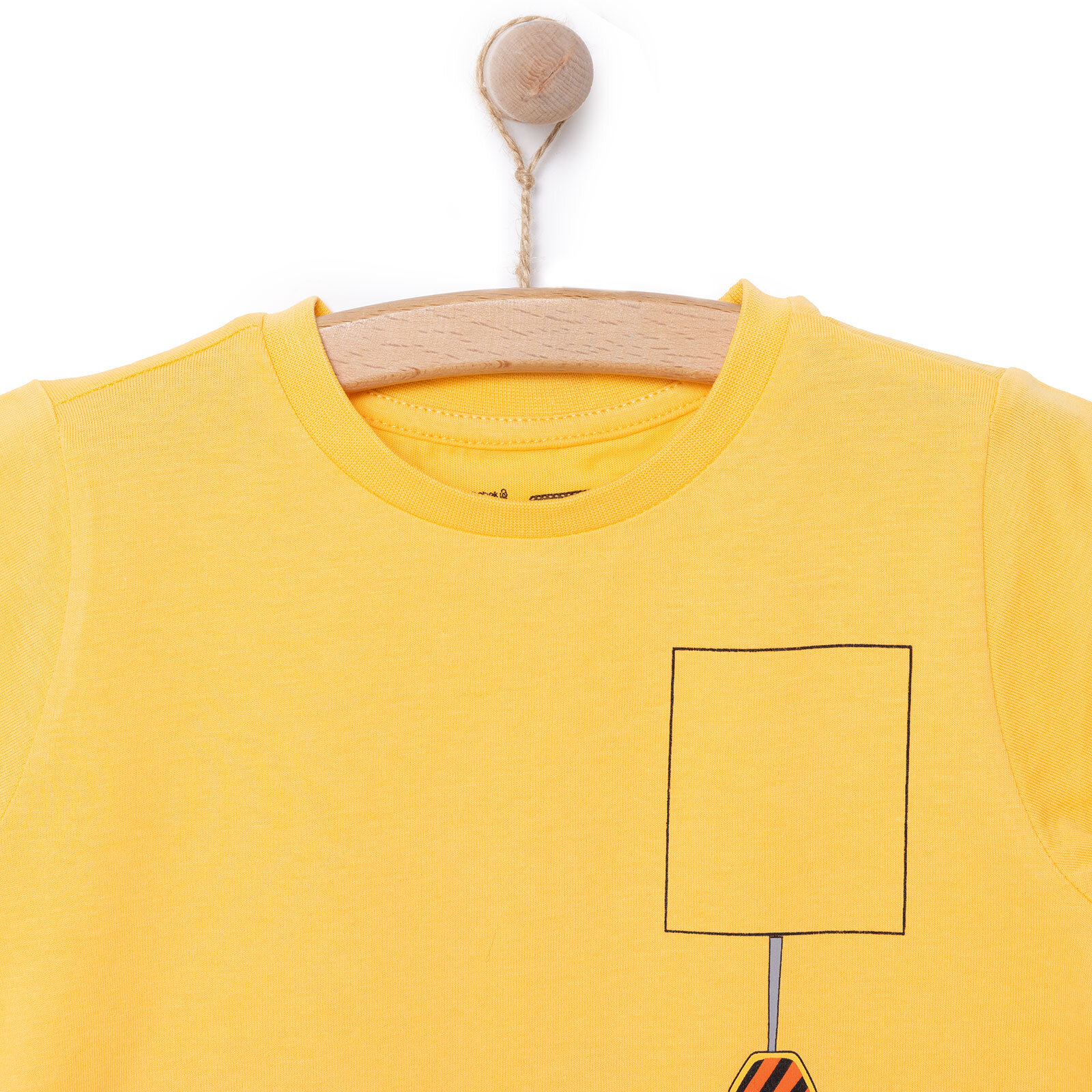 Basic Erkek İş Makinesi Baskılı T-Shirt Erkek Bebek Basic Erkek İş Makinesi Baskılı T-Shirt Erkek Bebek