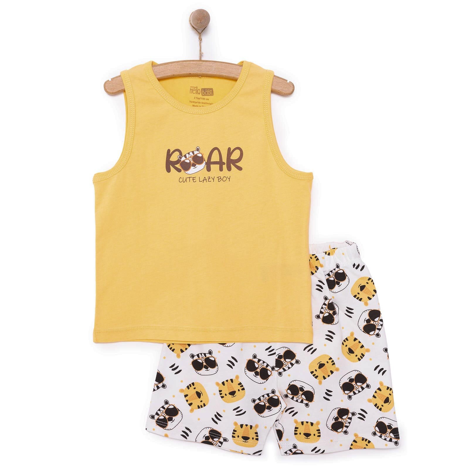 Basic Erkek Kaplan Baskılı Atlet-Şort Erkek Bebek Basic Erkek Kaplan Baskılı Atlet-Şort Erkek Bebek