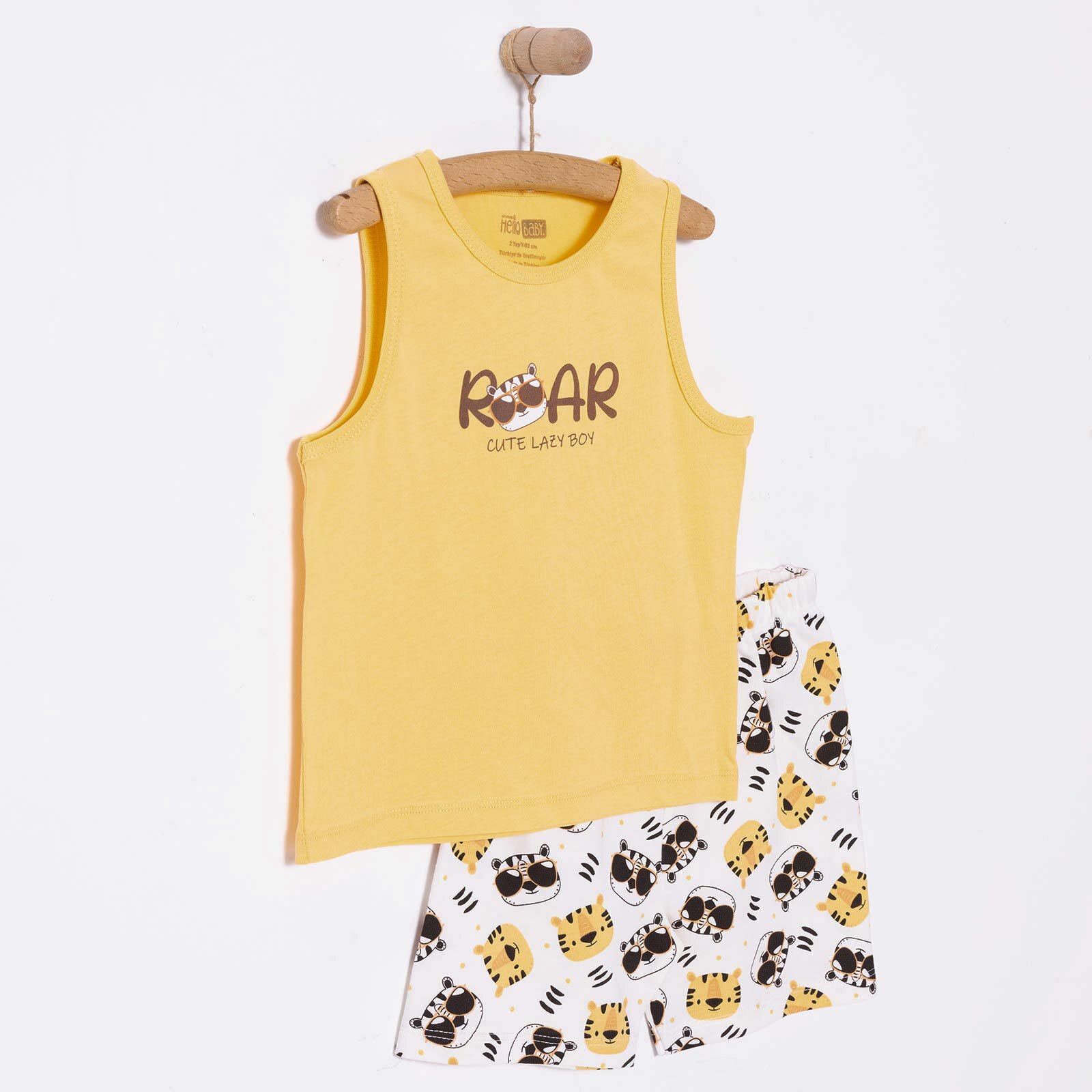 Basic Erkek Kaplan Baskılı Atlet-Şort Erkek Bebek Basic Erkek Kaplan Baskılı Atlet-Şort Erkek Bebek