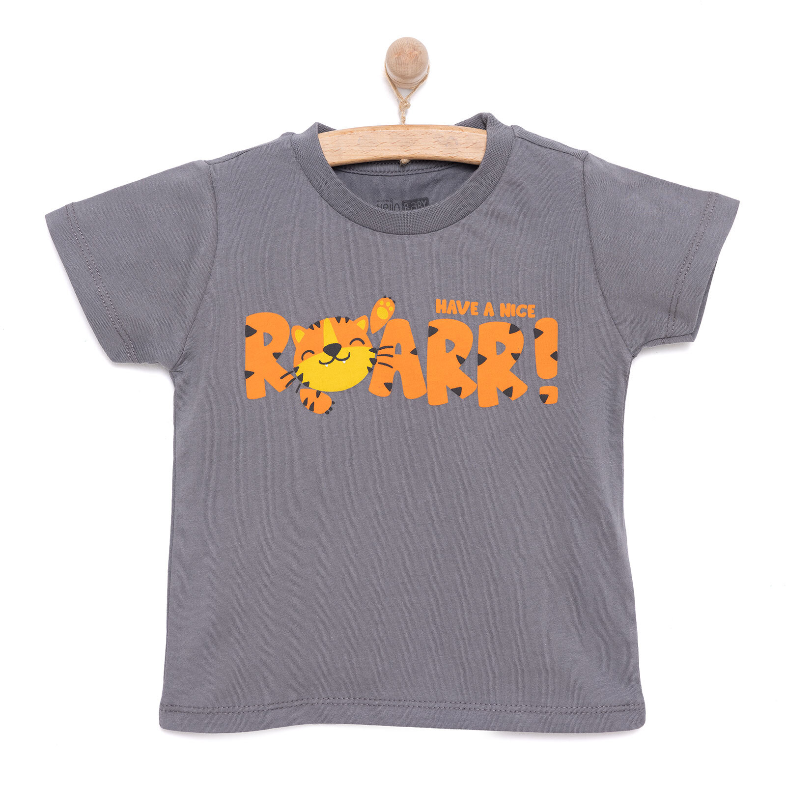 Basic Erkek Kaplan Baskılı T-Shirt Erkek Bebek