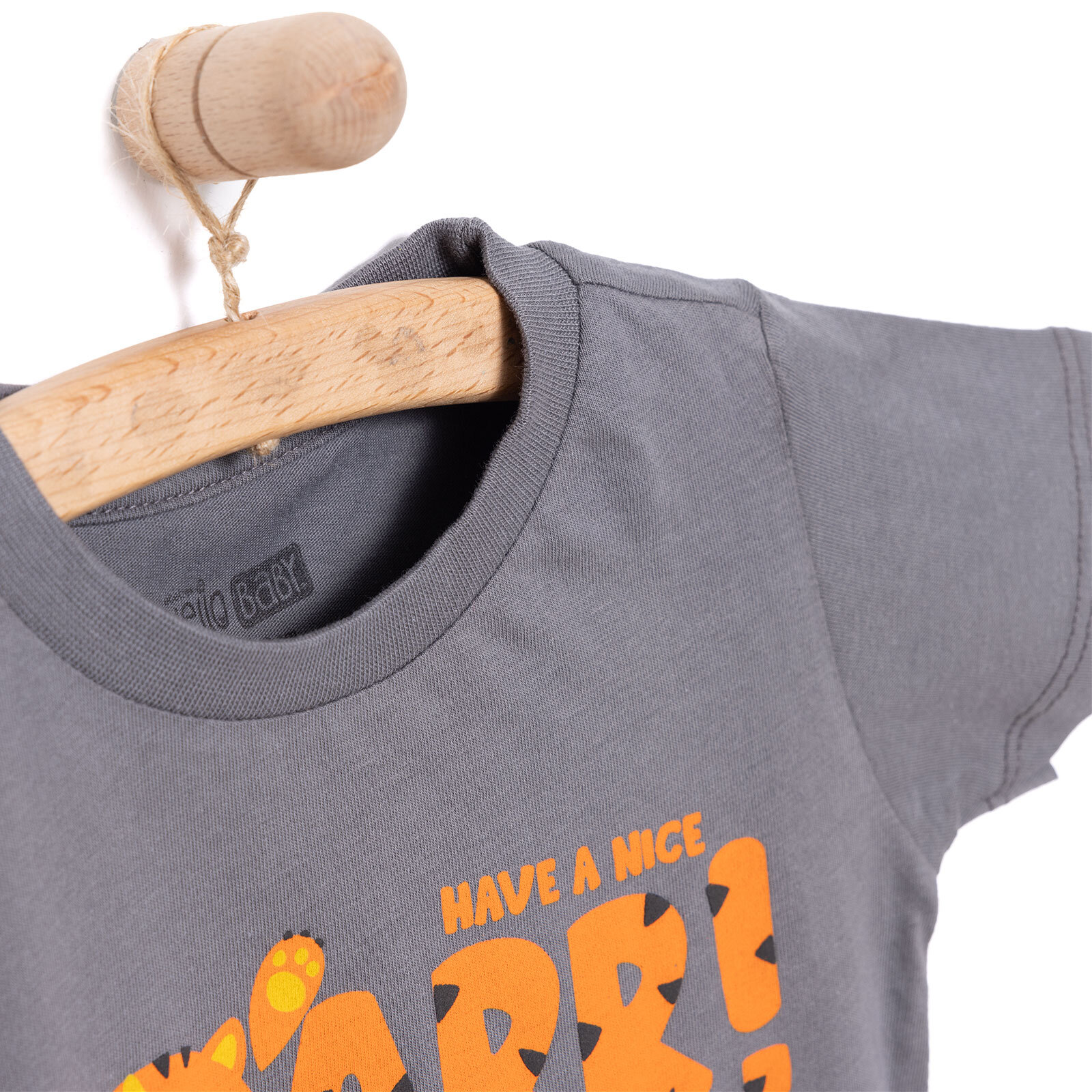 Basic Erkek Kaplan Baskılı T-Shirt Erkek Bebek