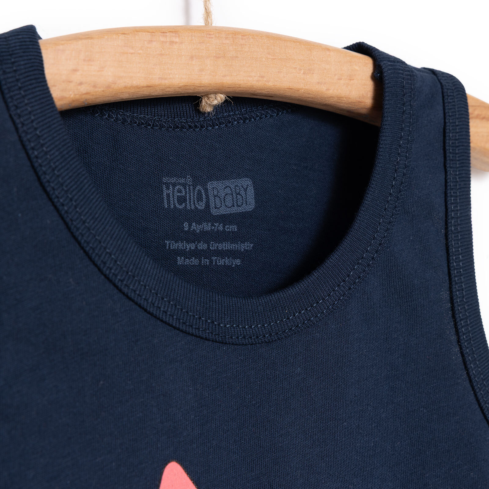 Basic Erkek Karpuz Baskılı Atlet Tshirt Erkek Bebek