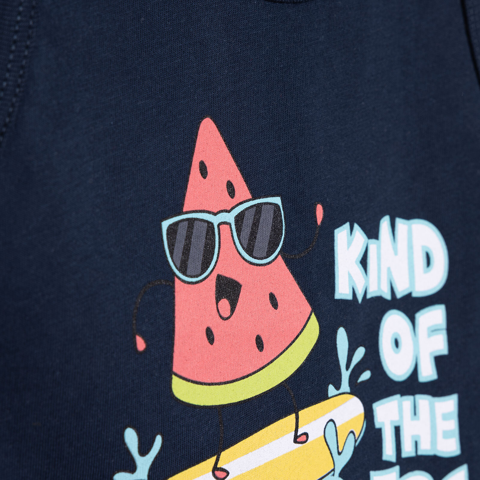 Basic Erkek Karpuz Baskılı Atlet Tshirt Erkek Bebek