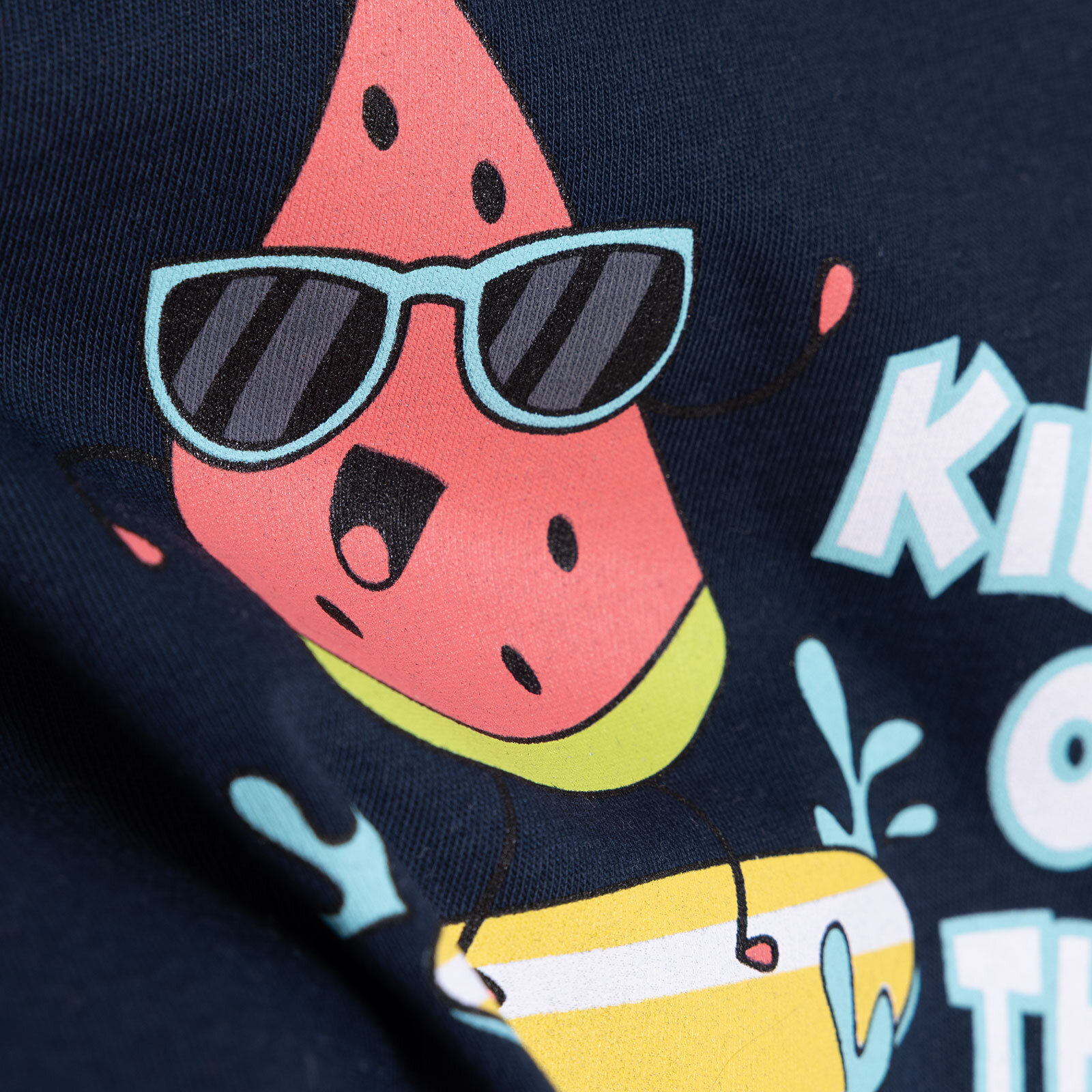 Basic Erkek Karpuz Baskılı Atlet Tshirt Erkek Bebek