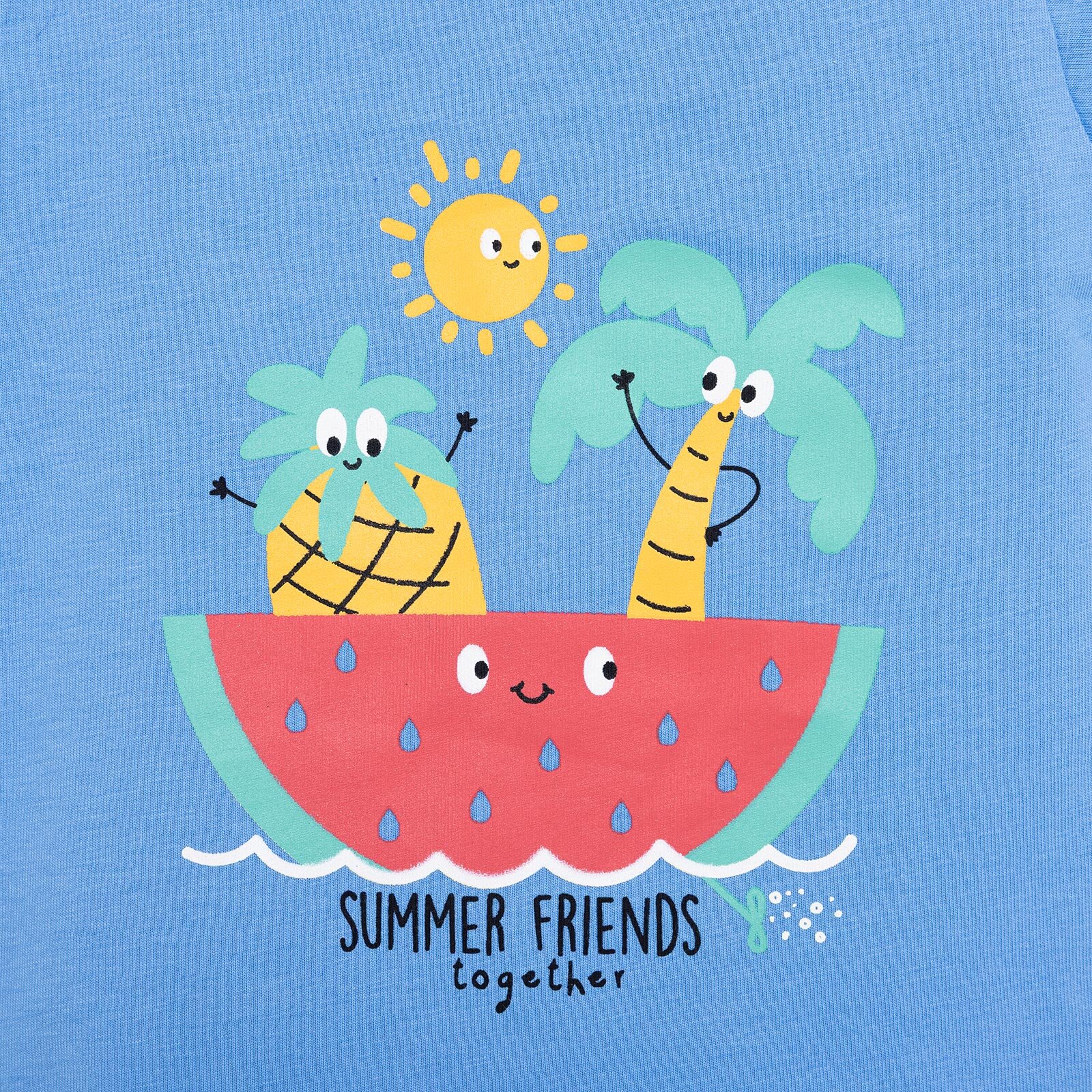 Basic Erkek Karpuz Baskılı T-Shirt Erkek Bebek