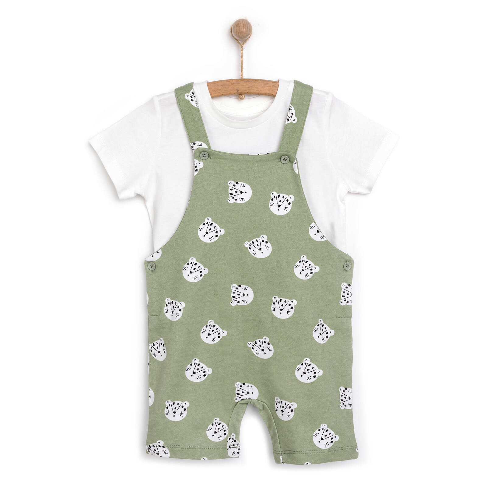 Basic Şort Salopet-Tshirt