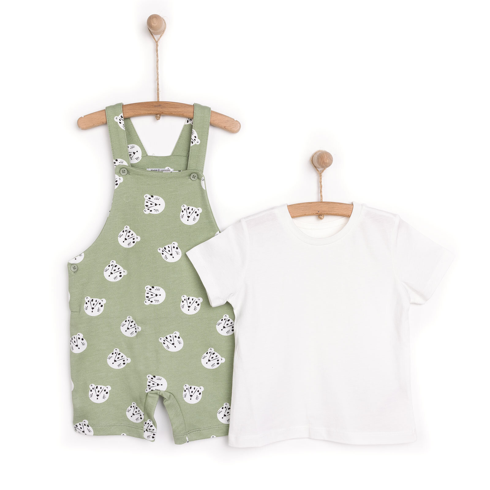 Basic Şort Salopet-Tshirt