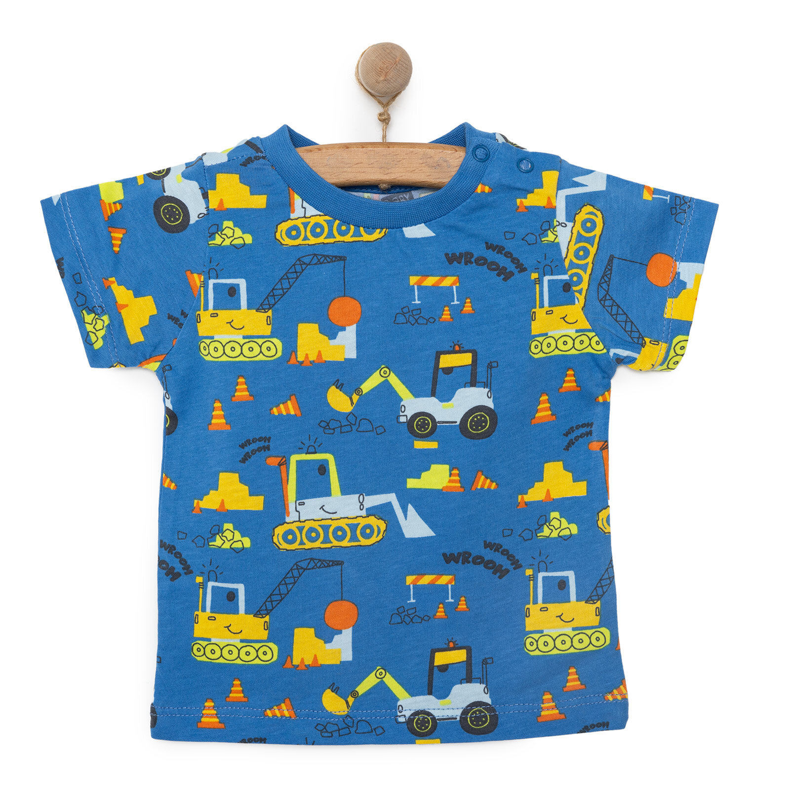 Basic Erkek Kepçe Desenli T-Shirt Erkek Bebek Basic Erkek Kepçe Desenli T-Shirt Erkek Bebek