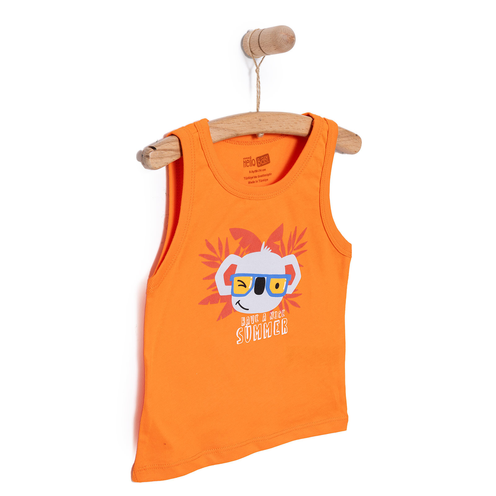 Basic Erkek Koala Baskılı Atlet Tshirt Erkek Bebek Basic Erkek Koala Baskılı Atlet Tshirt Erkek Bebek