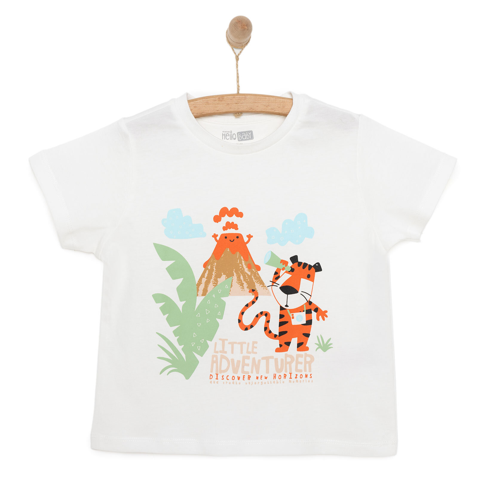 Basic Erkek Küçük Maceracılar Baskılı T-Shirt Erkek Bebek