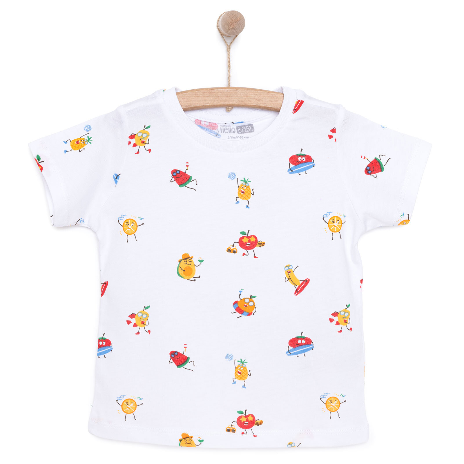 Basic Erkek Meyve Baskılı T-Shirt Erkek Bebek