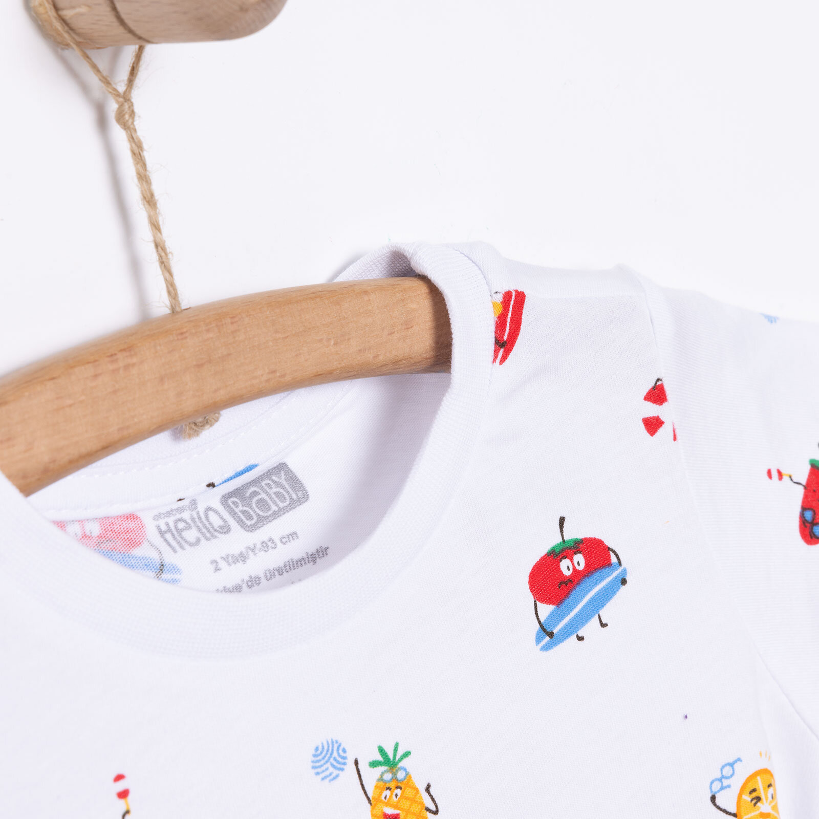 Basic Erkek Meyve Baskılı T-Shirt Erkek Bebek