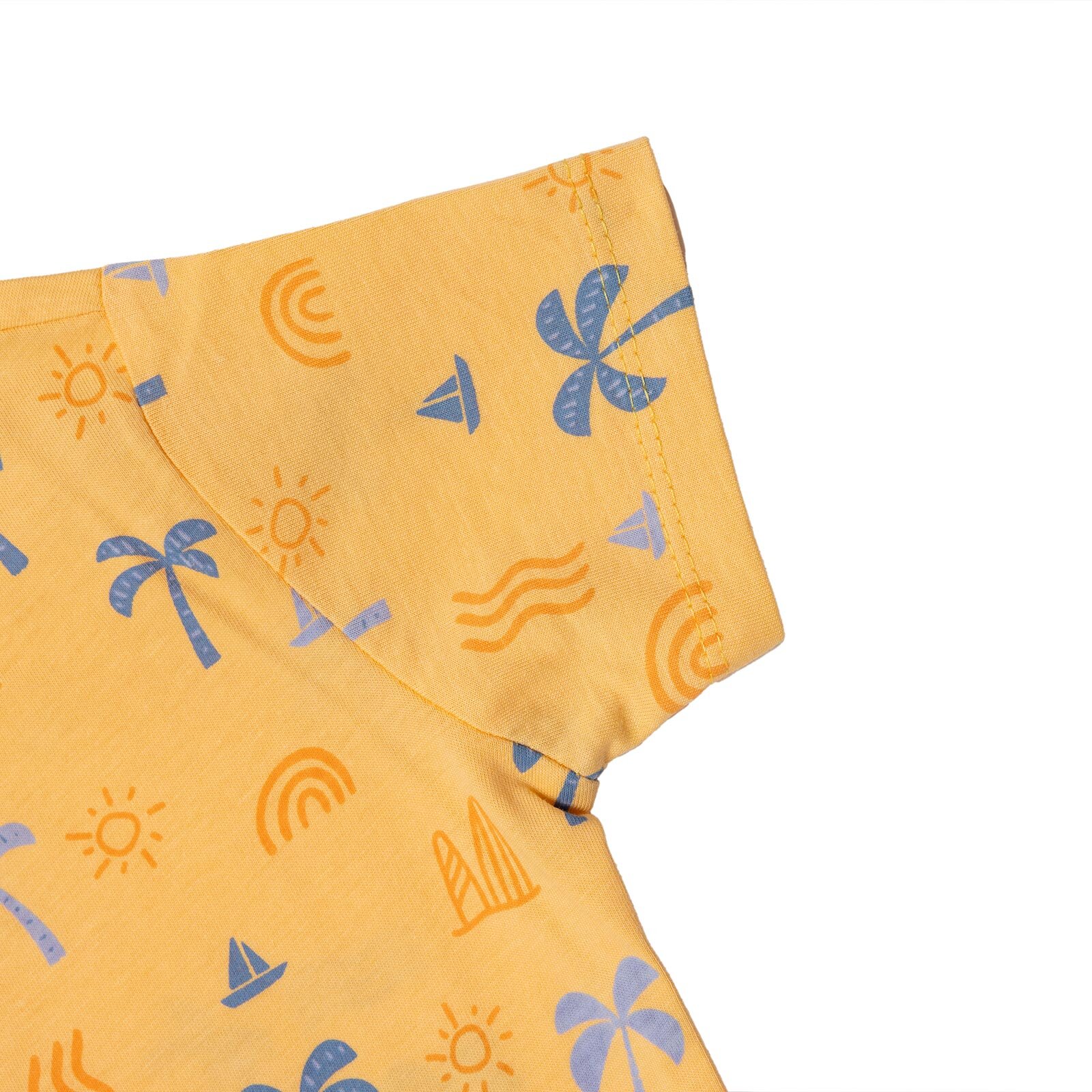 Basic Erkek Palmiye Ağacı Baskılı T-Shirt Erkek Bebek Basic Erkek Palmiye Ağacı Baskılı T-Shirt Erkek Bebek