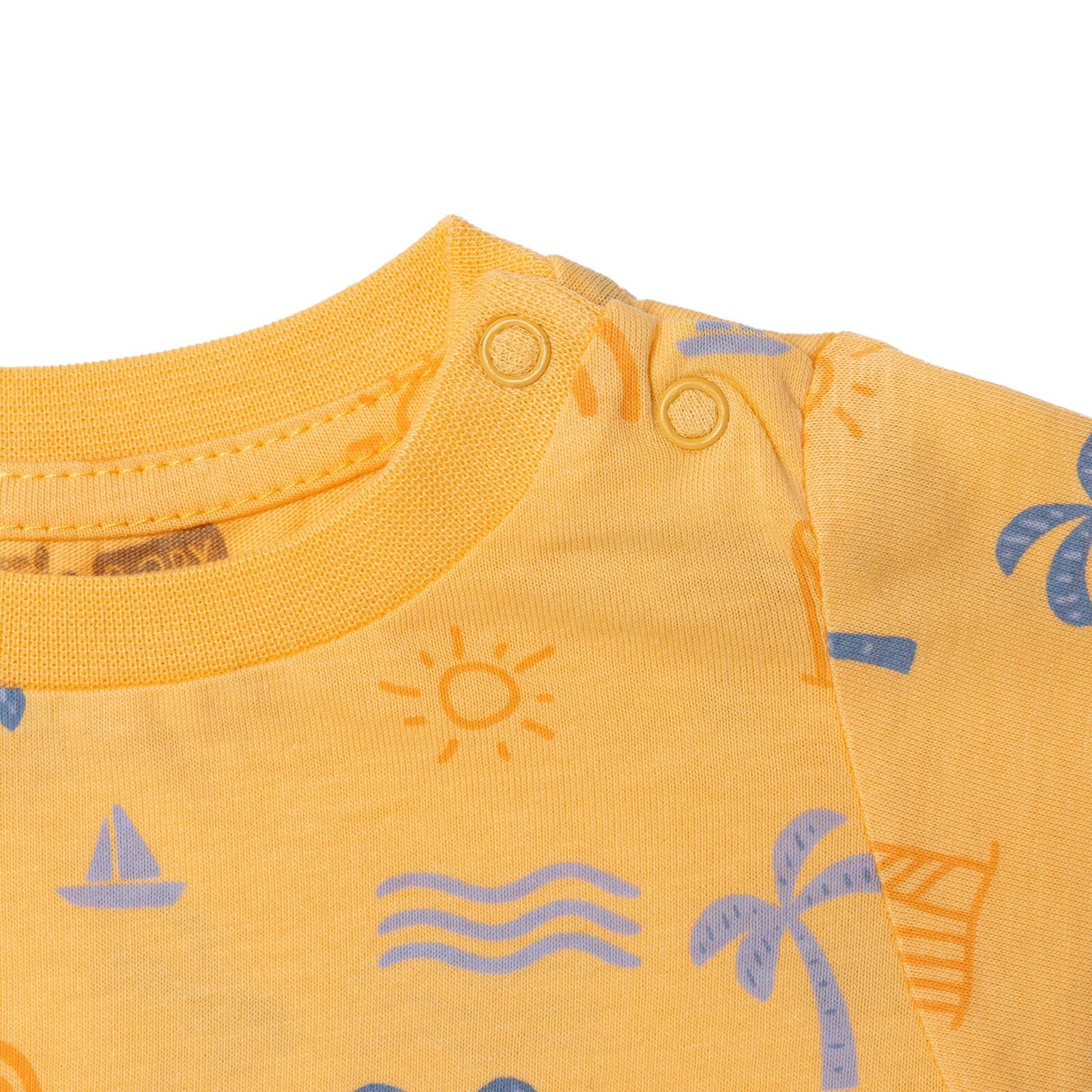 Basic Erkek Palmiye Ağacı Baskılı T-Shirt Erkek Bebek Basic Erkek Palmiye Ağacı Baskılı T-Shirt Erkek Bebek