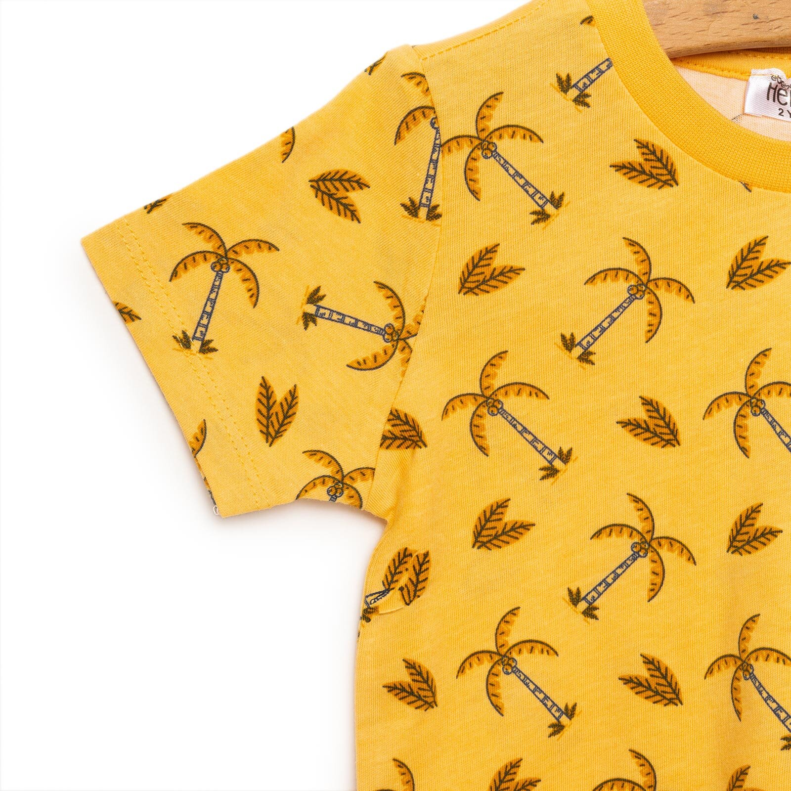 Basic Erkek Palmiye Desenli Şortlu Takım Erkek Bebek Basic Erkek Palmiye Desenli Şortlu Takım Erkek Bebek