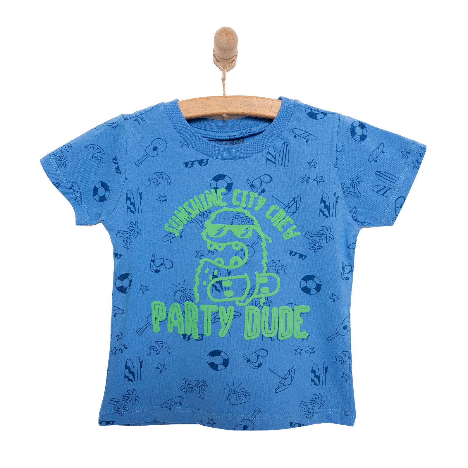 Basic Erkek Parti Baskılı T-Shirt Erkek Bebek