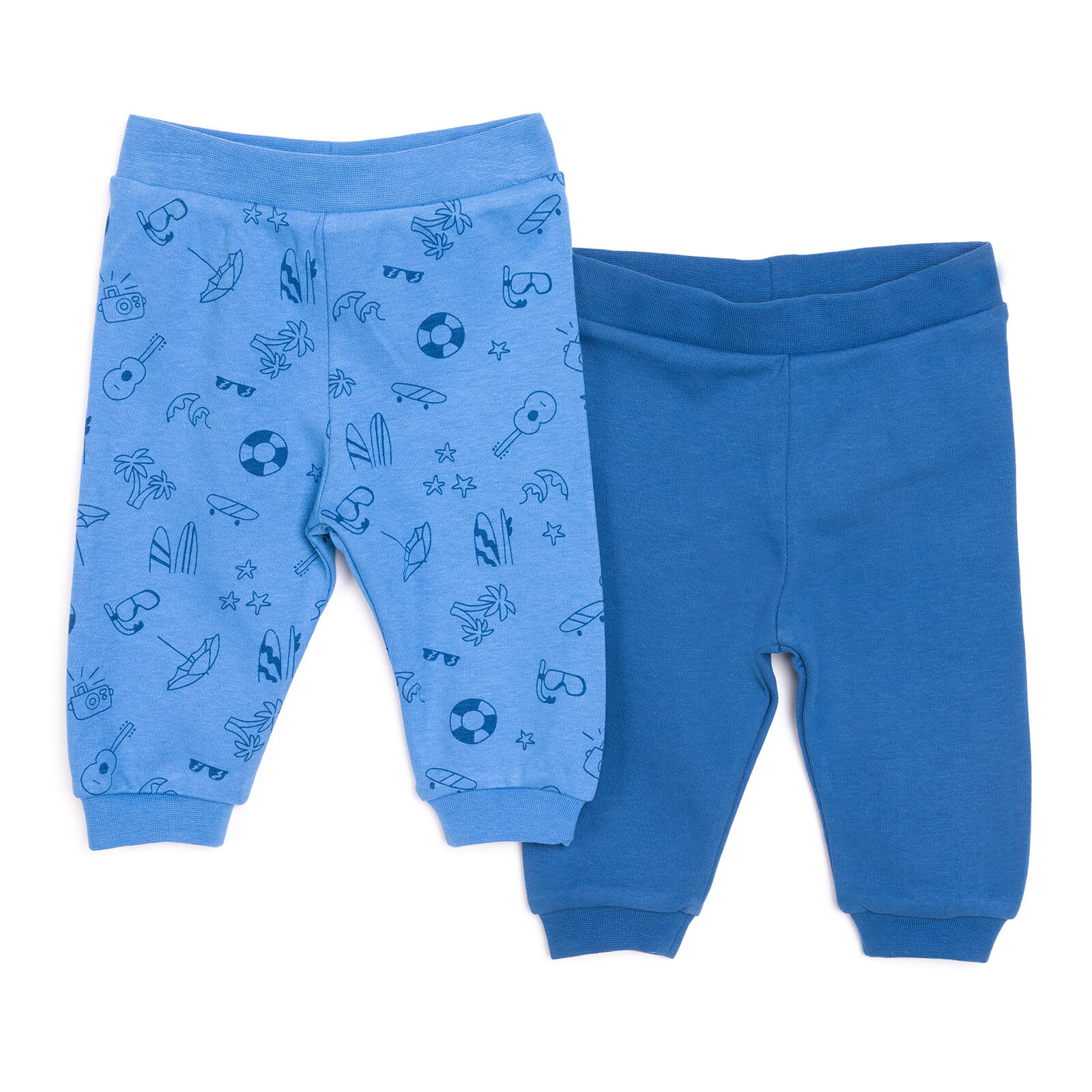 Basic Erkek Plaj Baskılı 2li Patiksiz Alt Erkek Bebek Basic Erkek Plaj Baskılı 2li Patiksiz Alt Erkek Bebek