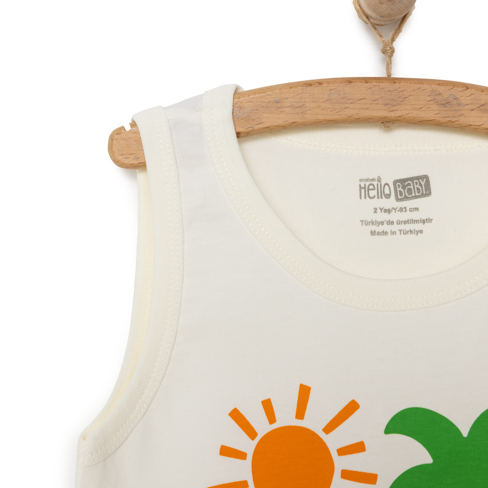 Basic Erkek Plaj Baskılı Atlet Tshirt Erkek Bebek