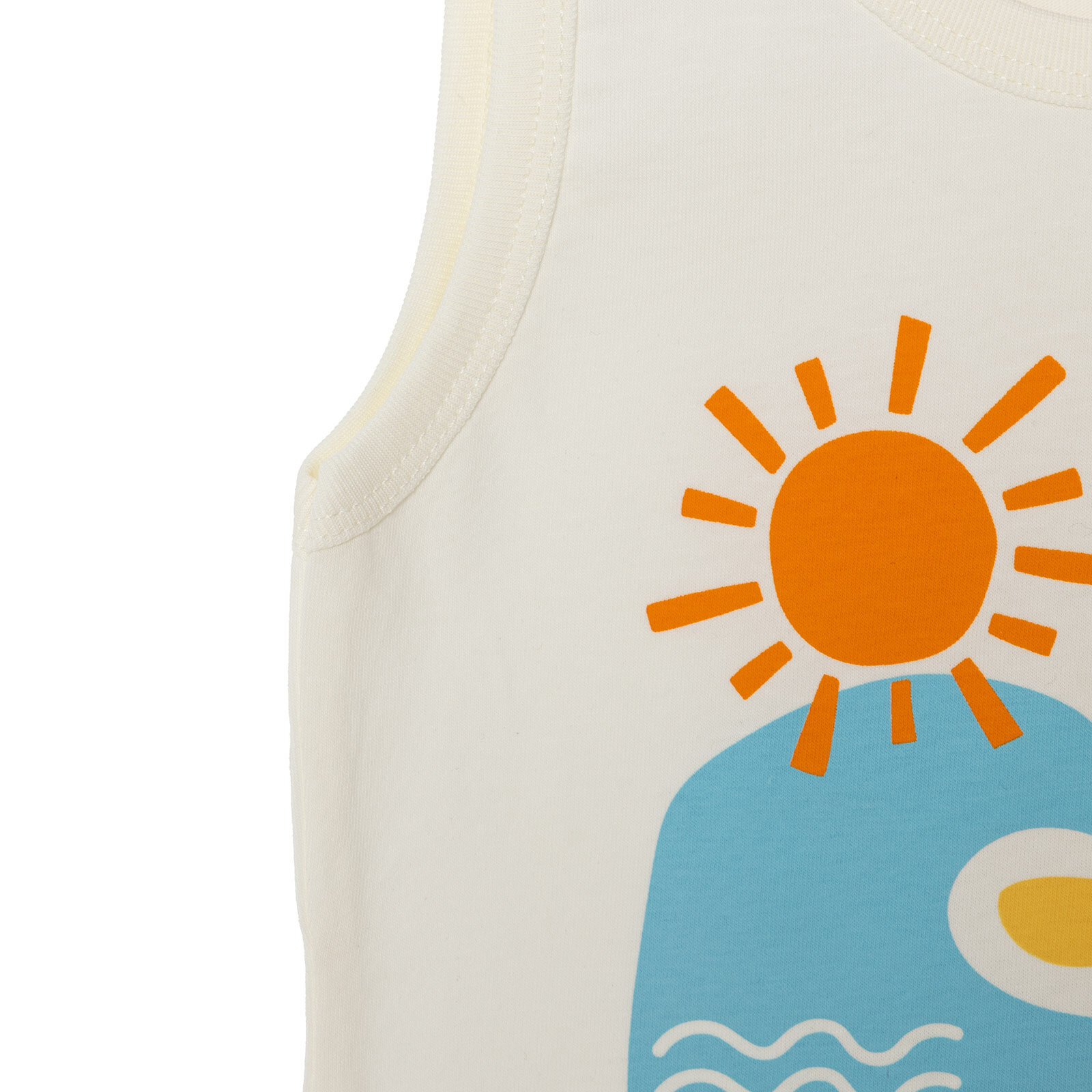 Basic Erkek Plaj Baskılı Atlet Tshirt Erkek Bebek