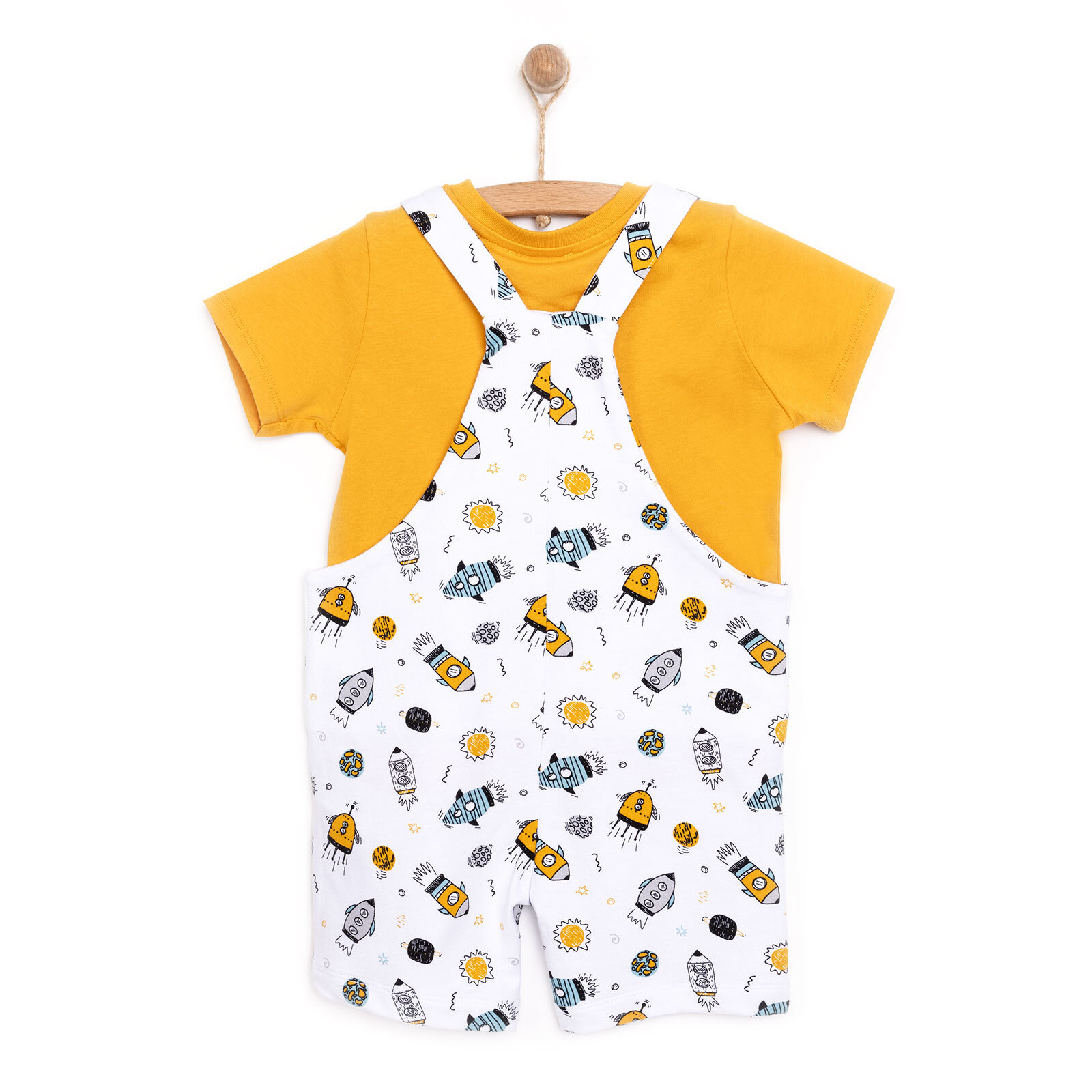 Basic Şort Salopet-Tshirt Basic Şort Salopet-Tshirt