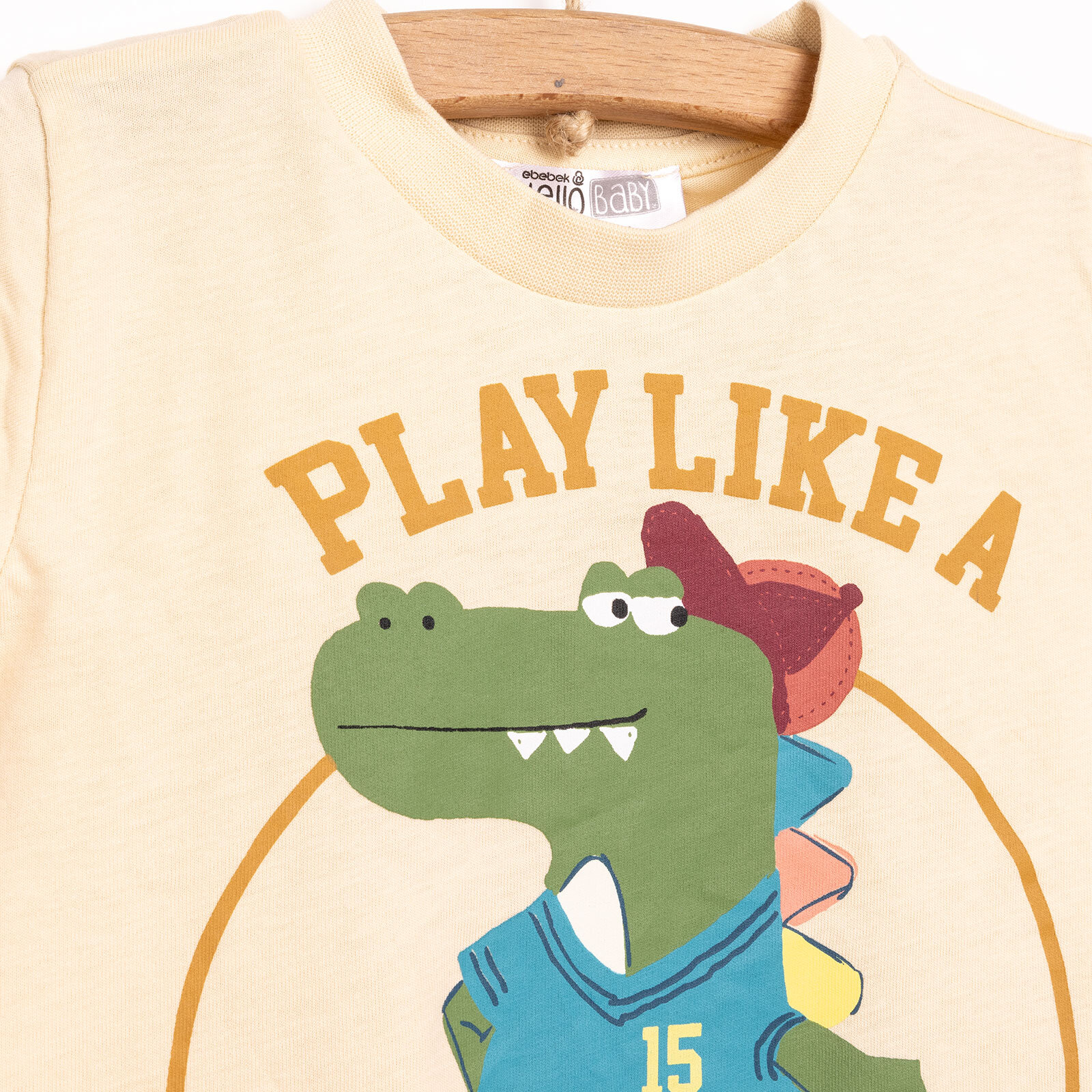 Basic Erkek Şampiyon Dinozor Baskılı Şortlu Takım Erkek Bebek