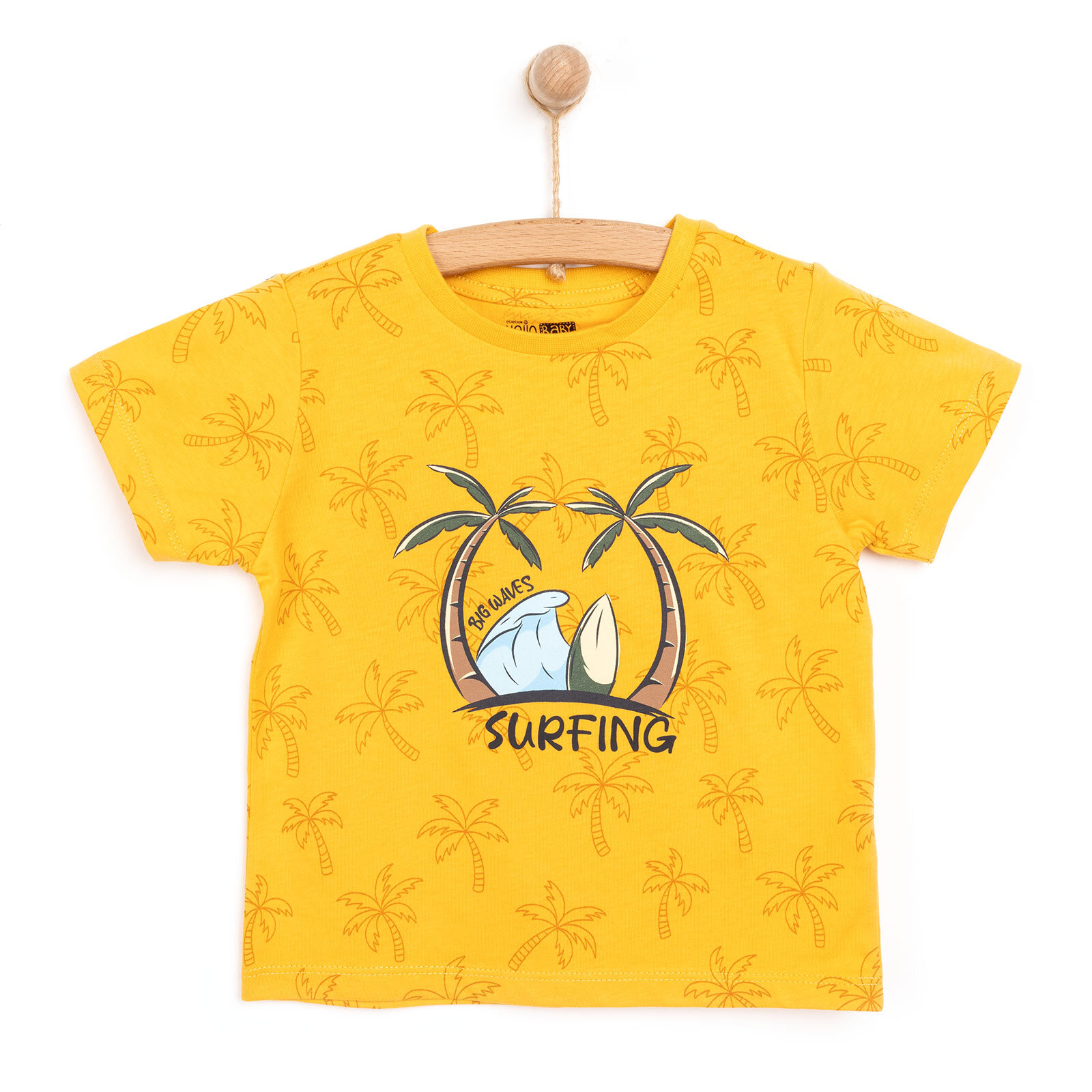 Basic Erkek Sörf Baskılı T-Shirt Erkek Bebek Basic Erkek Sörf Baskılı T-Shirt Erkek Bebek