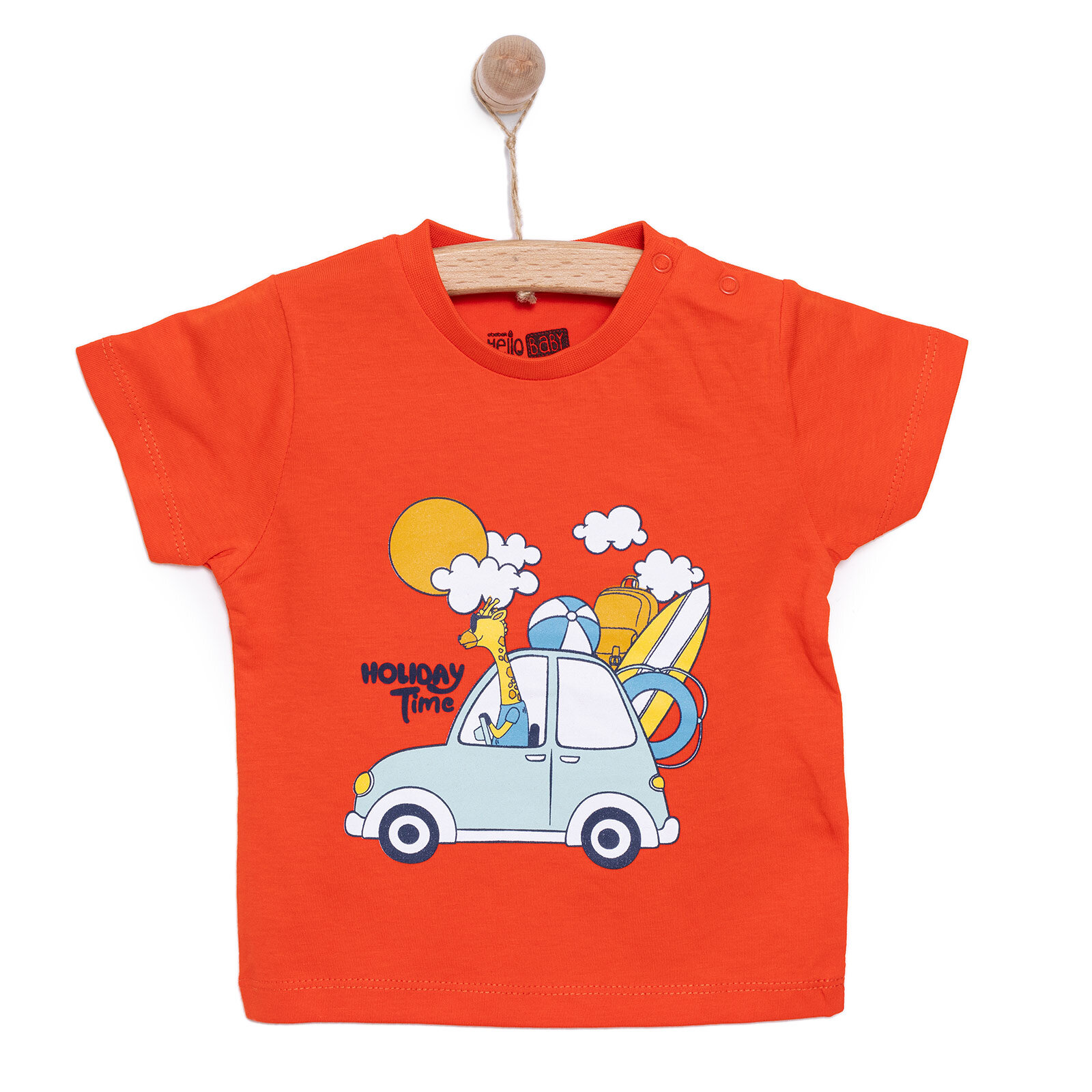 Basic Erkek Tatil ve Zürafa Baskılı T-Shirt Erkek Bebek Basic Erkek Tatil ve Zürafa Baskılı T-Shirt Erkek Bebek