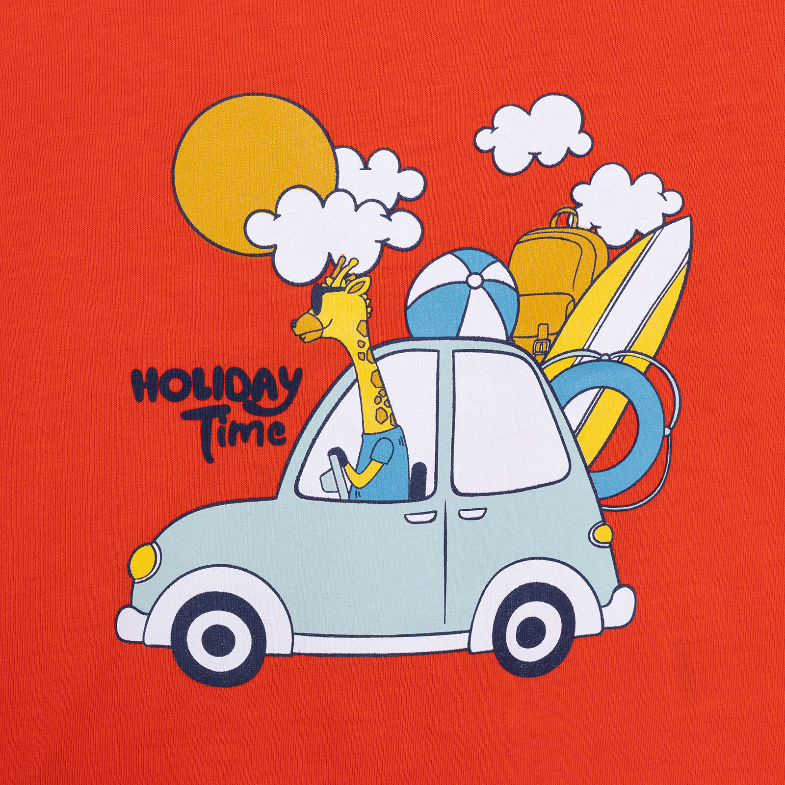 Basic Erkek Tatil ve Zürafa Baskılı T-Shirt Erkek Bebek Basic Erkek Tatil ve Zürafa Baskılı T-Shirt Erkek Bebek