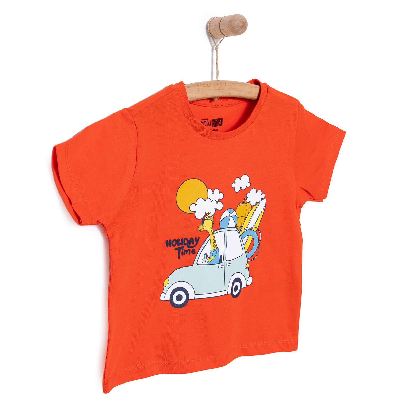 Basic Erkek Tatil ve Zürafa Baskılı T-Shirt Erkek Bebek Basic Erkek Tatil ve Zürafa Baskılı T-Shirt Erkek Bebek