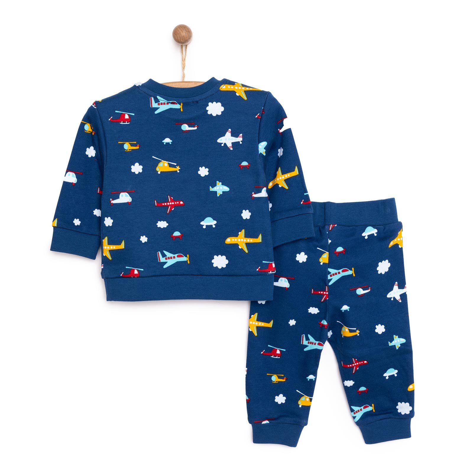 Basic Erkek Uçak Baskılı Eşofman Takımı Erkek Bebek