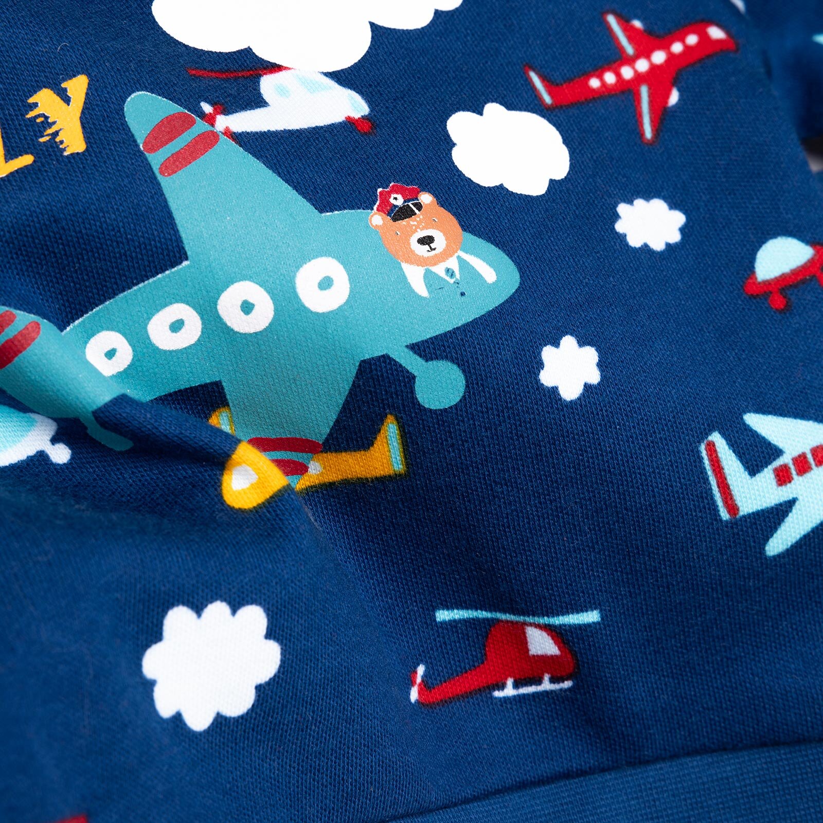 Basic Erkek Uçak Baskılı Eşofman Takımı Erkek Bebek