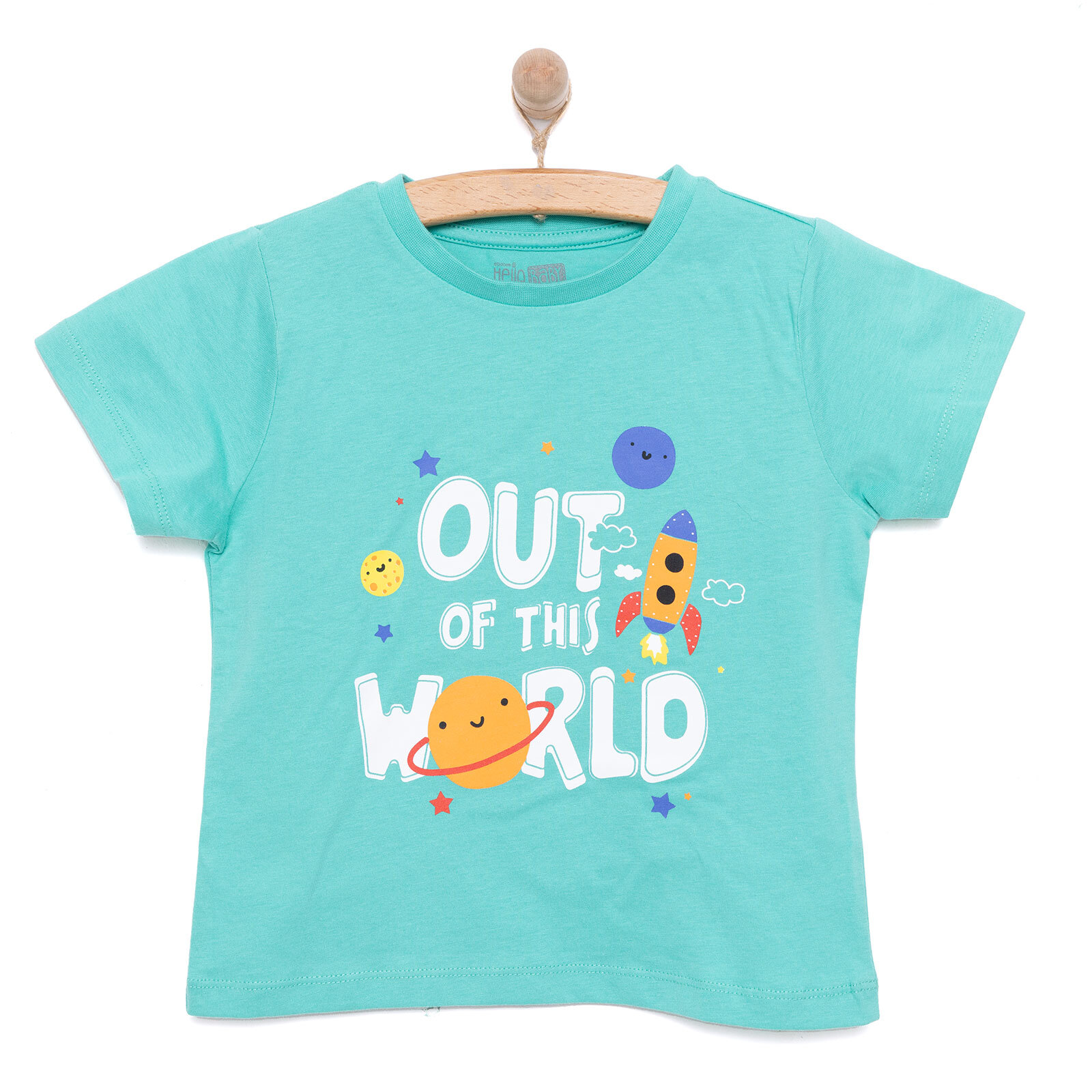 Basic Erkek Uzay Baskılı T-Shirt Erkek Bebek