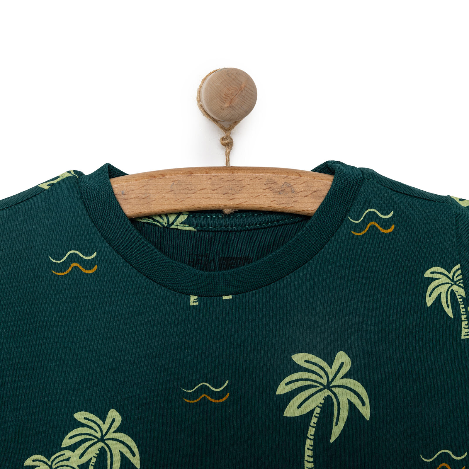 Basic Erkek Yaprak Baskılı T-Shirt Erkek Bebek