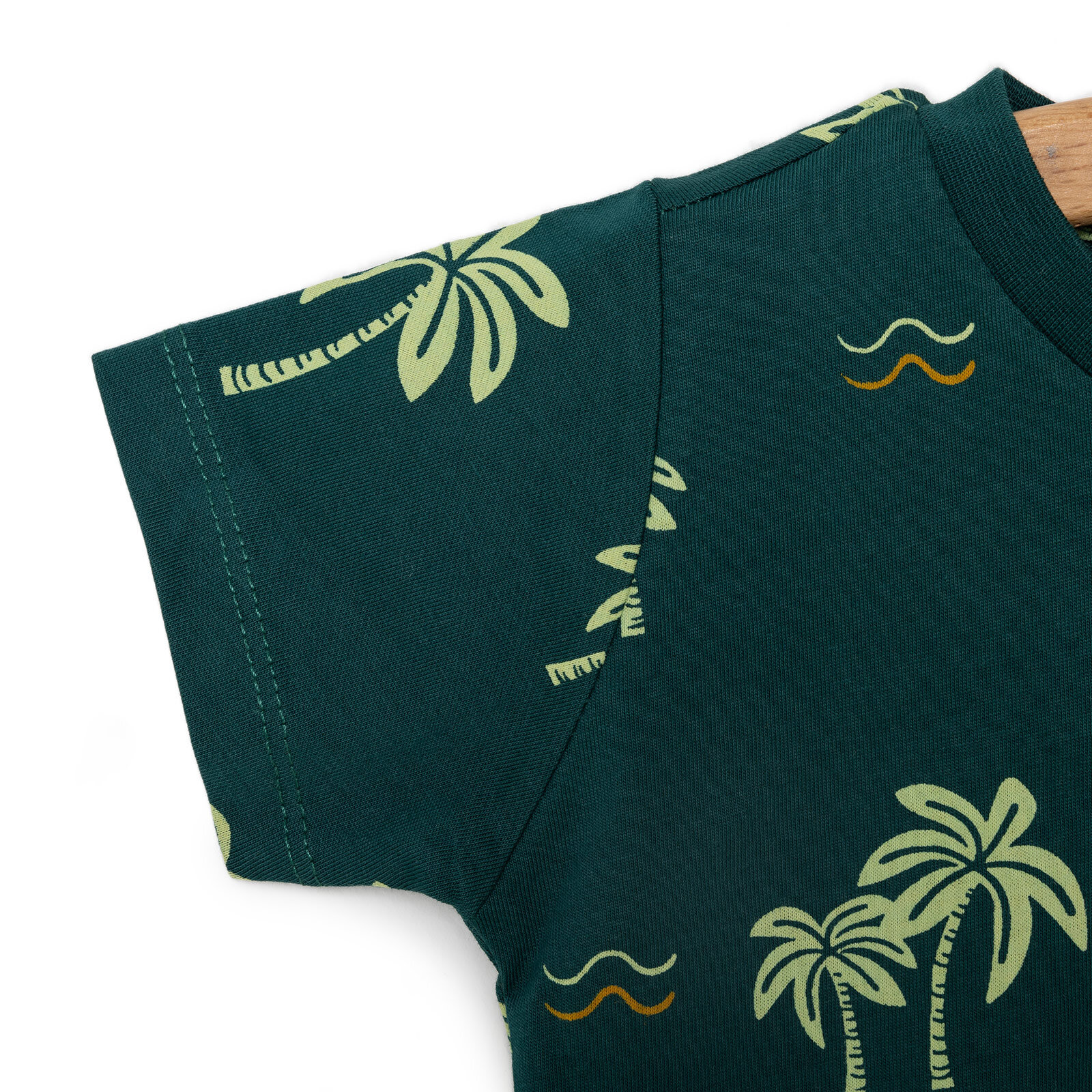 Basic Erkek Yaprak Baskılı T-Shirt Erkek Bebek