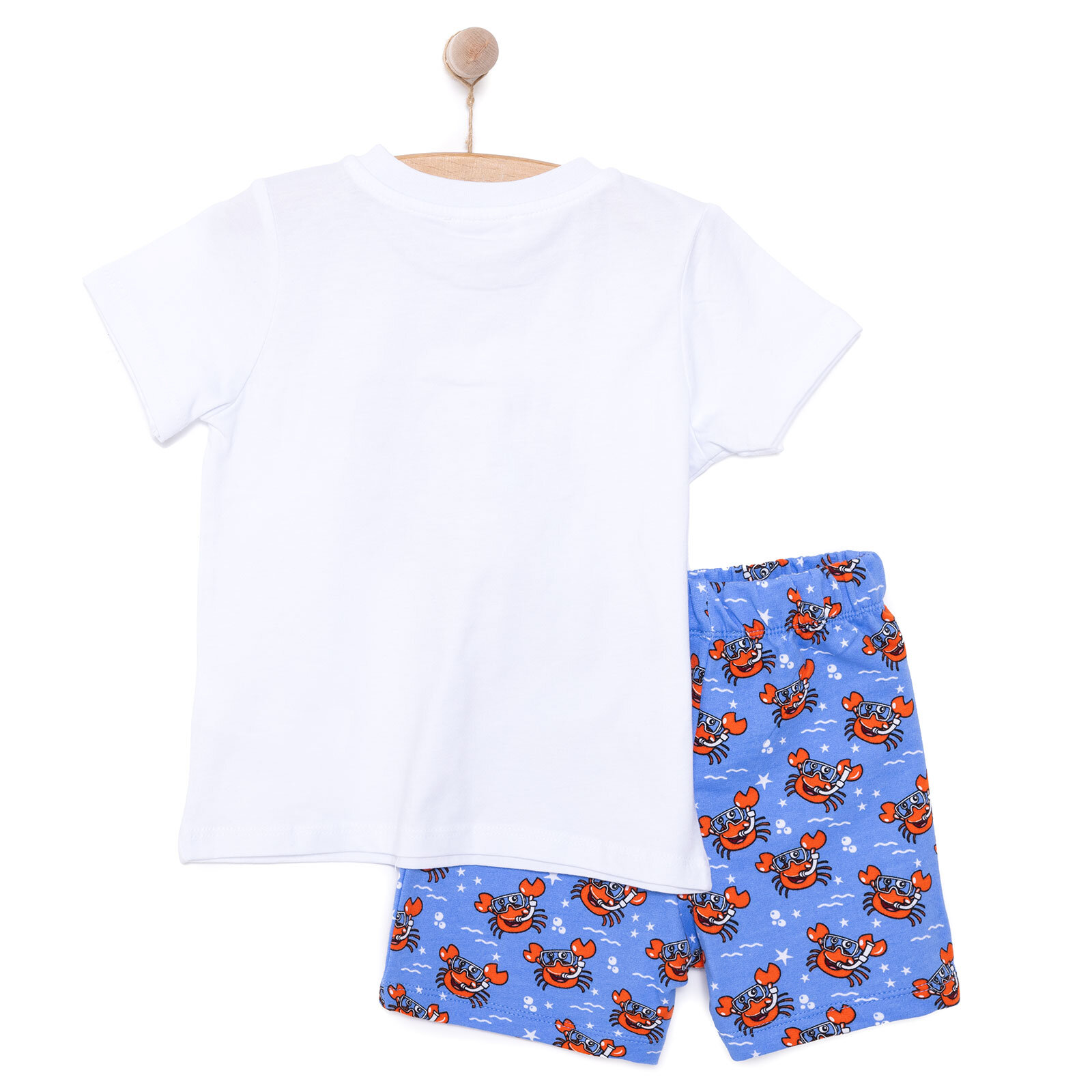 Basic Erkek Yengeç Baskılı Şortlu Takım Erkek Bebek