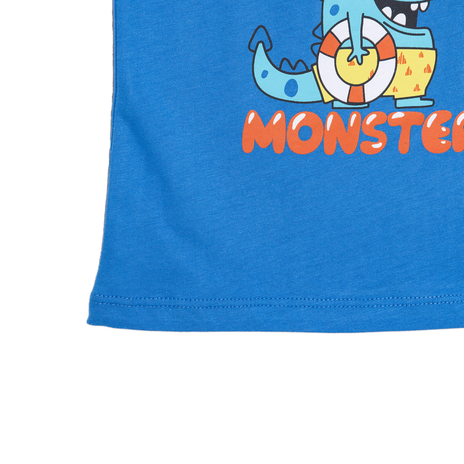 Basic Erkek Yüzücü Canavar Baskılı Atlet Tshirt Erkek Bebek