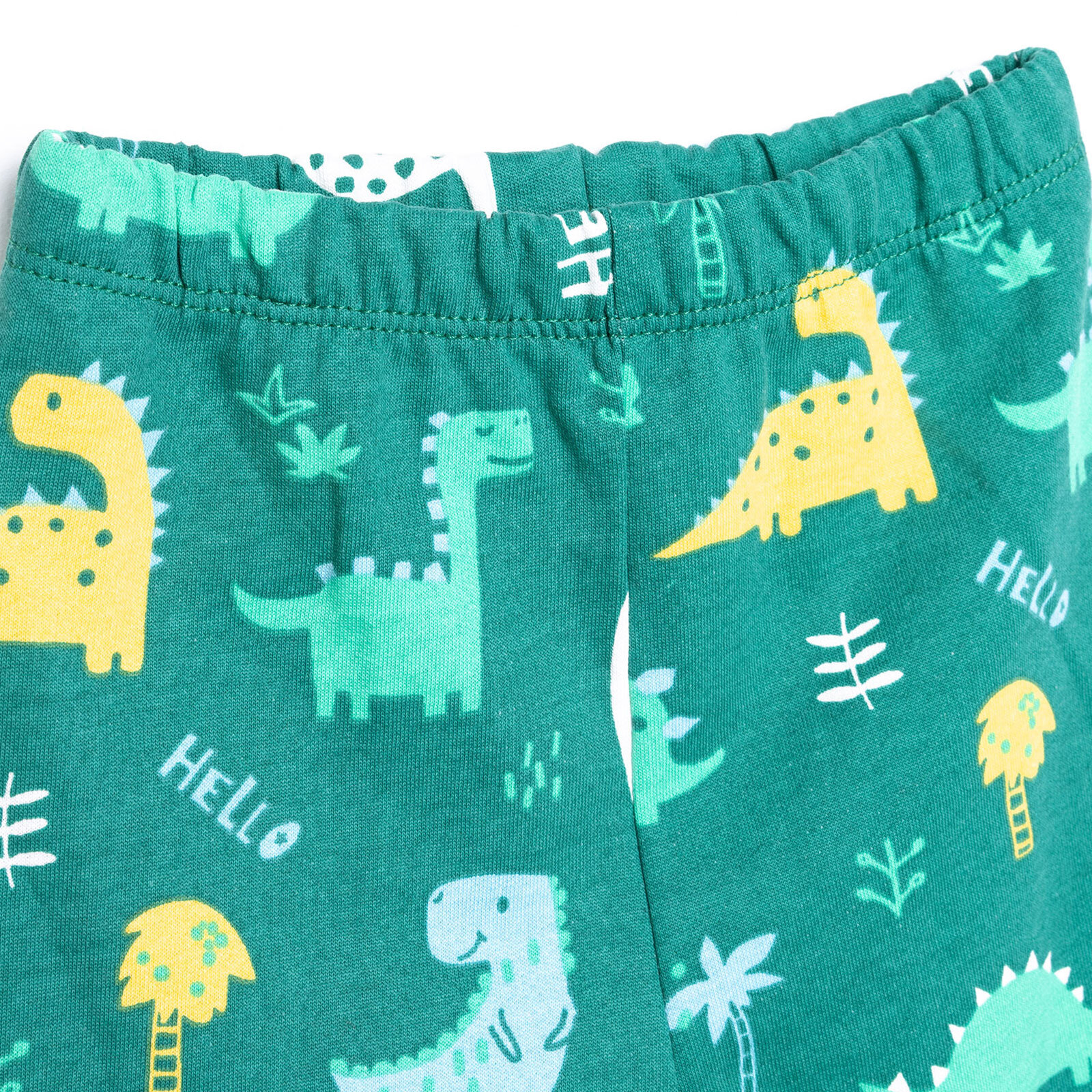 Erkek Bebek Eşofman Takım İki İplik Fermuarlı Dinazor Desen Bisiklet Yaka Uzun Kol