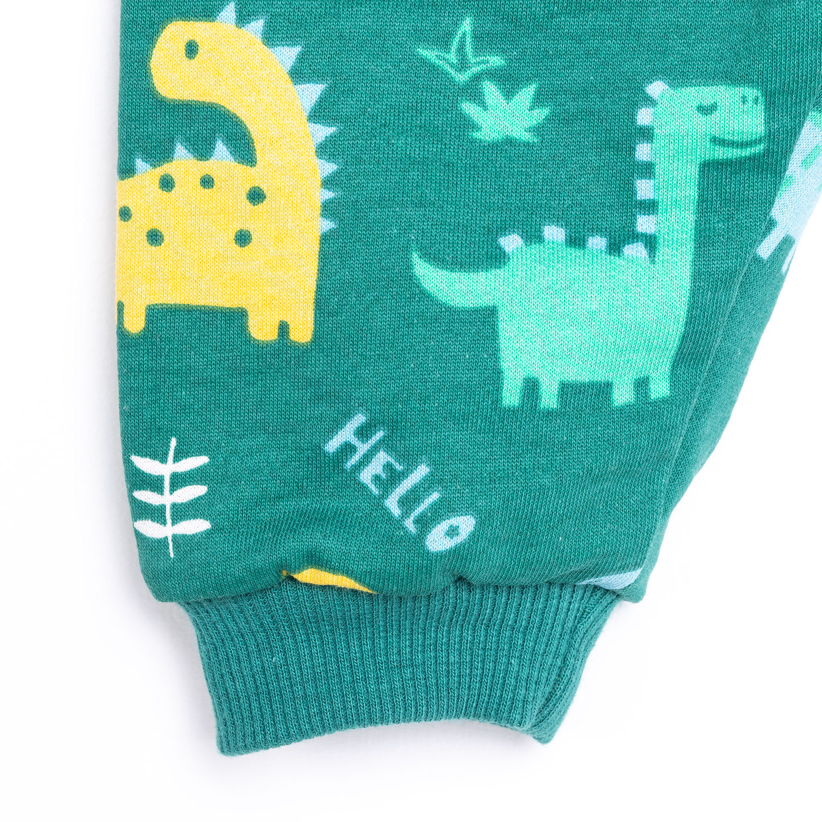 Erkek Bebek Eşofman Takım İki İplik Fermuarlı Dinazor Desen Bisiklet Yaka Uzun Kol