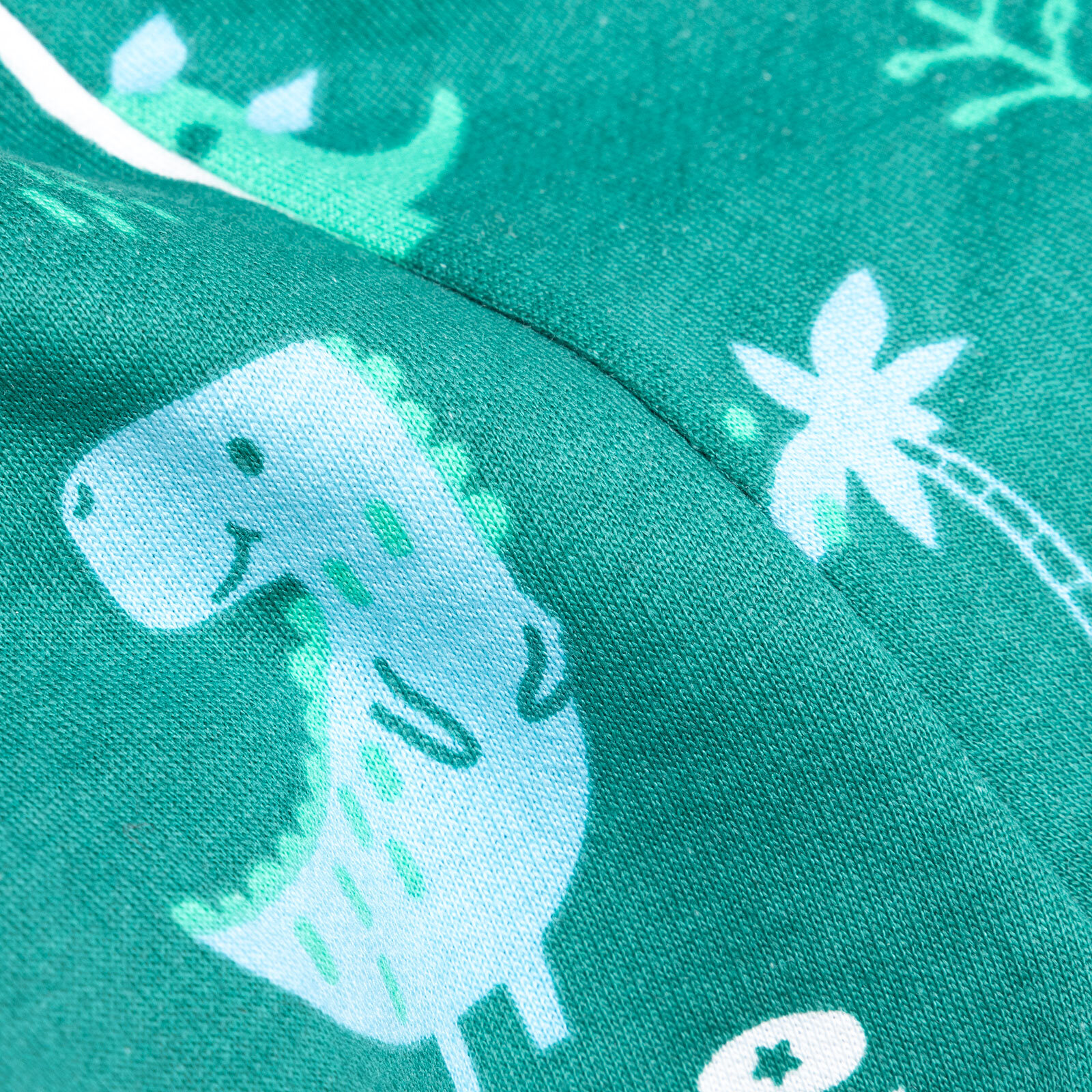 Erkek Bebek Eşofman Takım İki İplik Fermuarlı Dinazor Desen Bisiklet Yaka Uzun Kol