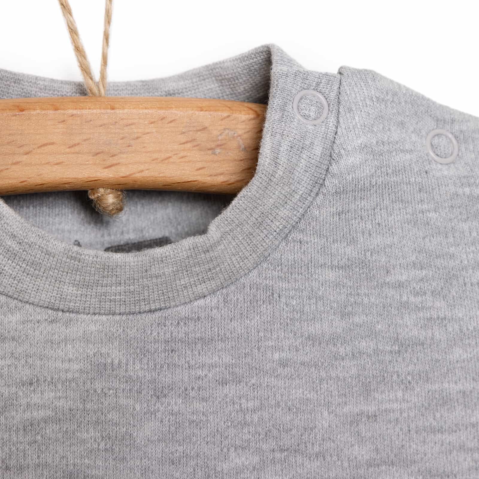 Unisex Bebek Tişört İnterlok Çıtçıtlı Bisiklet Yaka Uzun Kol Beyaz Unisex Bebek Tişört İnterlok Çıtçıtlı Bisiklet Yaka Uzun Kol Beyaz