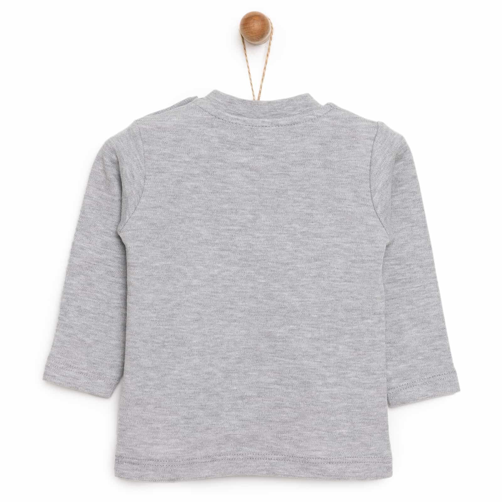 Unisex Bebek Tişört İnterlok Çıtçıtlı Bisiklet Yaka Uzun Kol Beyaz Unisex Bebek Tişört İnterlok Çıtçıtlı Bisiklet Yaka Uzun Kol Beyaz