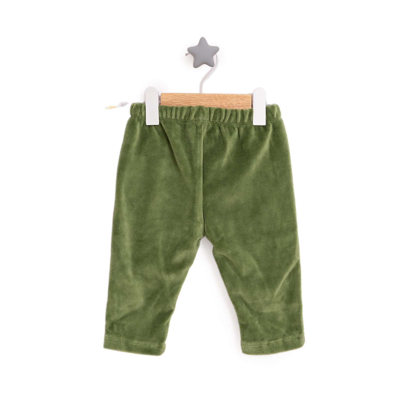 Erkek Bebek Eşofman Alt Fitilli Kadife Örme Kumaş Reçme Paça