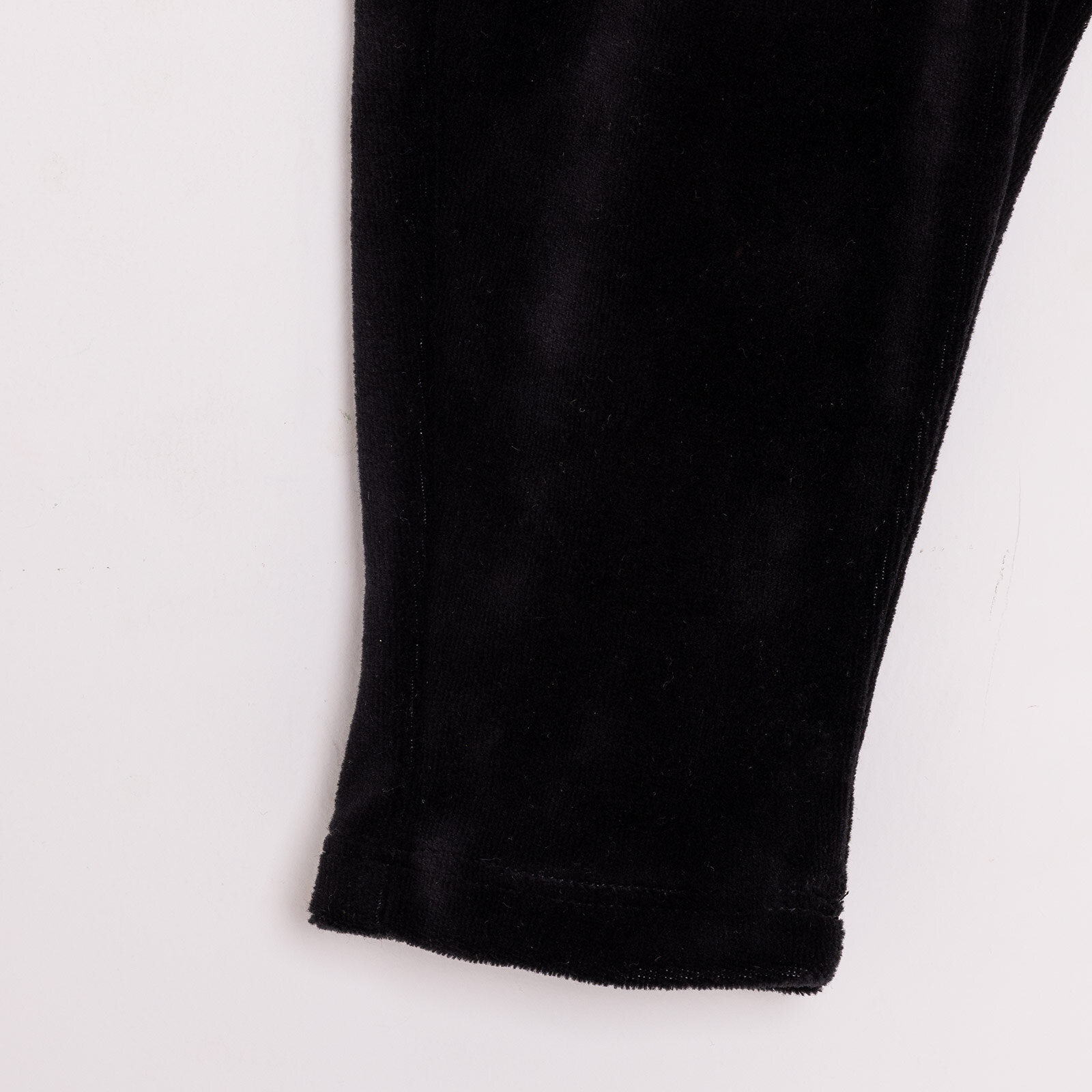 Erkek Bebek Eşofman Alt Fitilli Kadife Örme Reçme Paça Siyah Erkek Bebek Eşofman Alt Fitilli Kadife Örme Reçme Paça Siyah