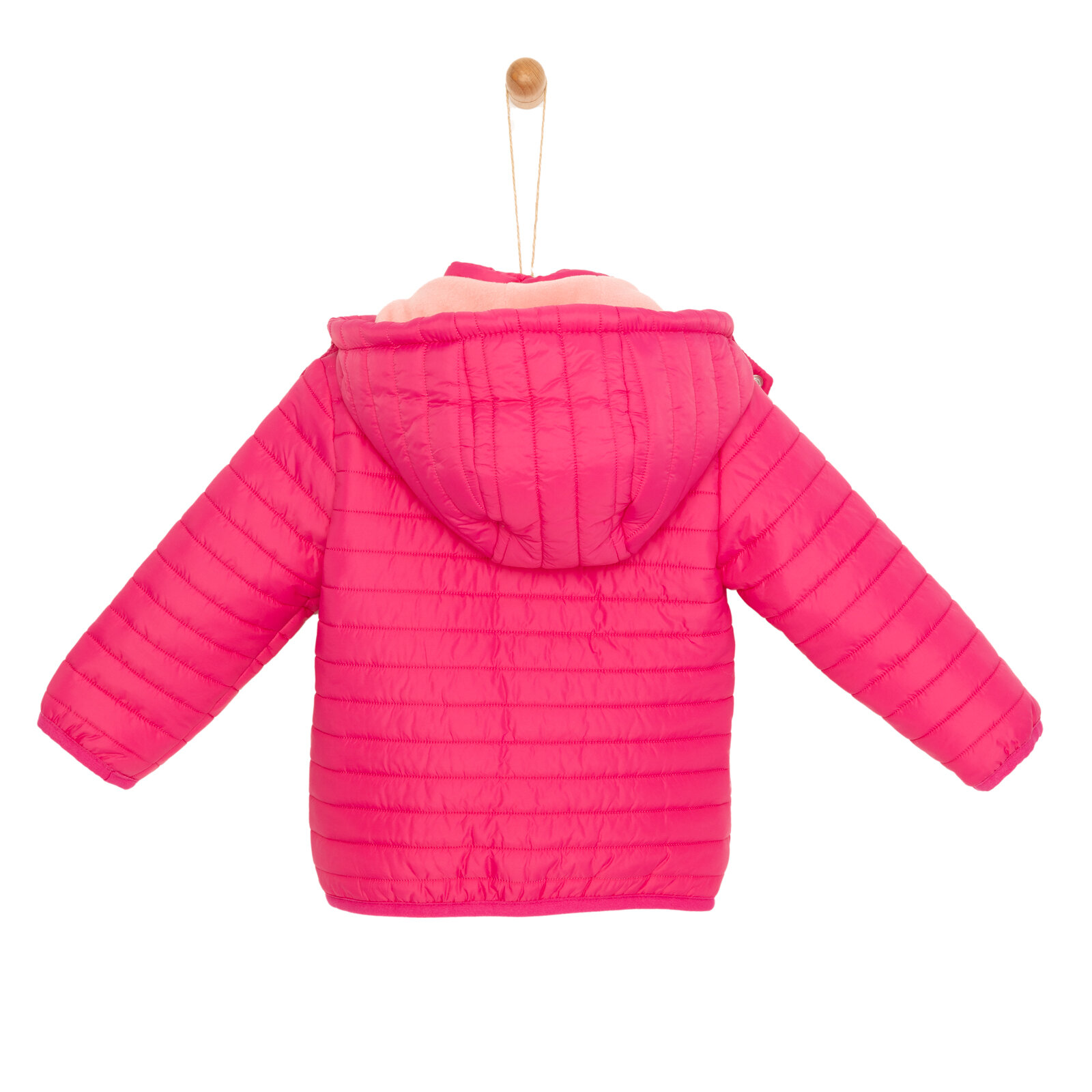 Basic Kapüşonlu Fermuarlı Mont Kız Bebek