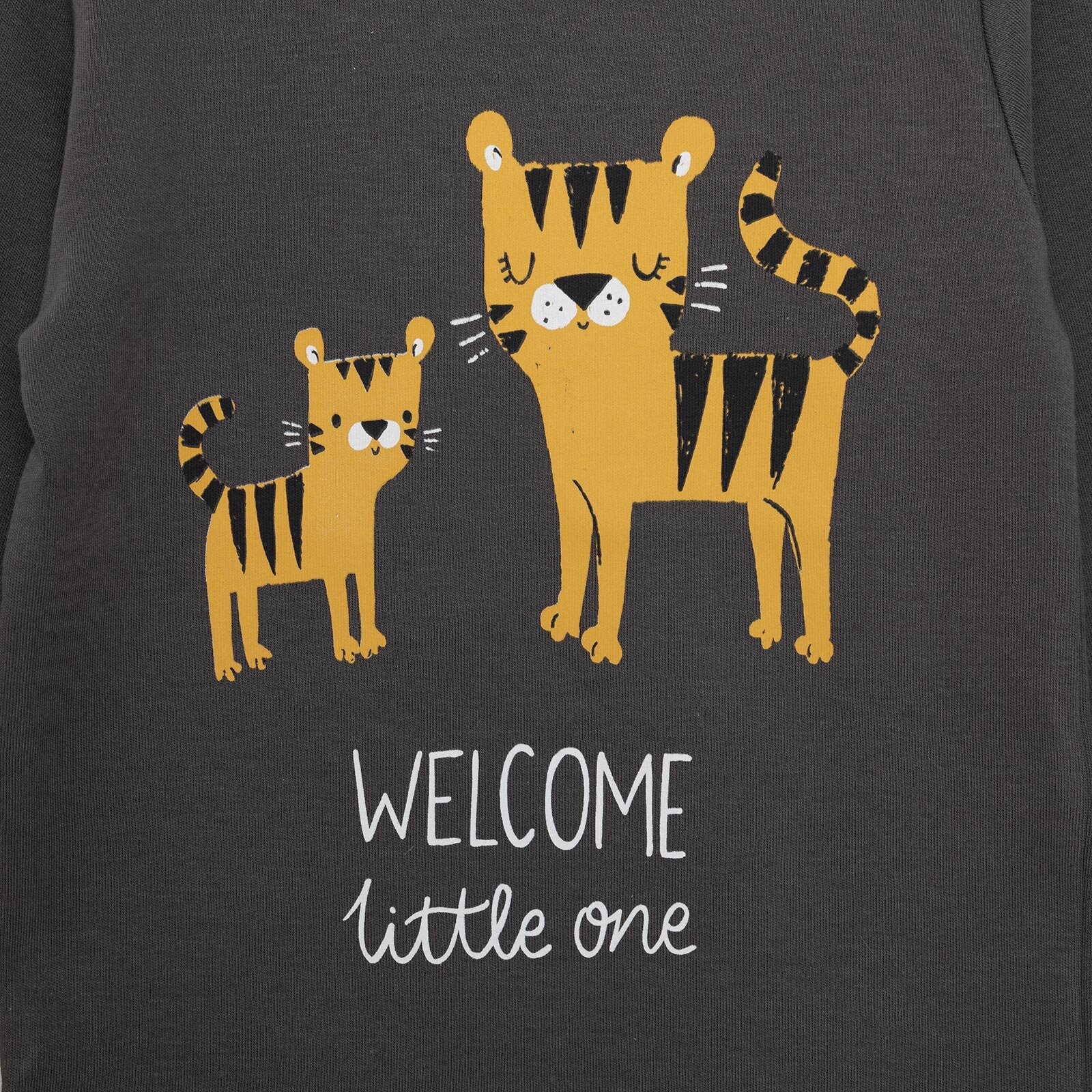 Basic Kedi Desenli İnterlok Uzun kol Tshirt Erkek Bebek Basic Kedi Desenli İnterlok Uzun kol Tshirt Erkek Bebek