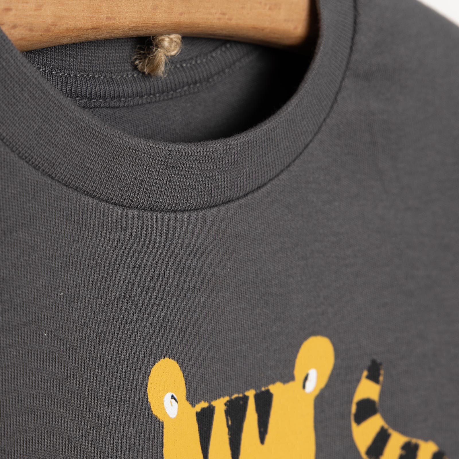 Basic Kedi Desenli İnterlok Uzun kol Tshirt Erkek Bebek Basic Kedi Desenli İnterlok Uzun kol Tshirt Erkek Bebek