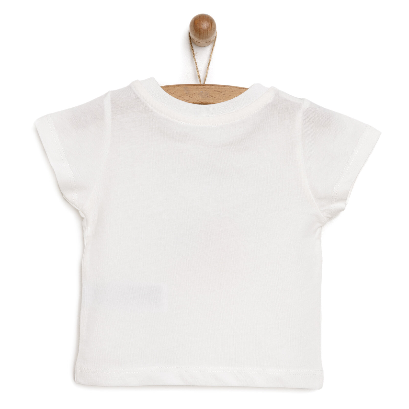 Basic Kedi Desenli Tshirt Erkek Bebek